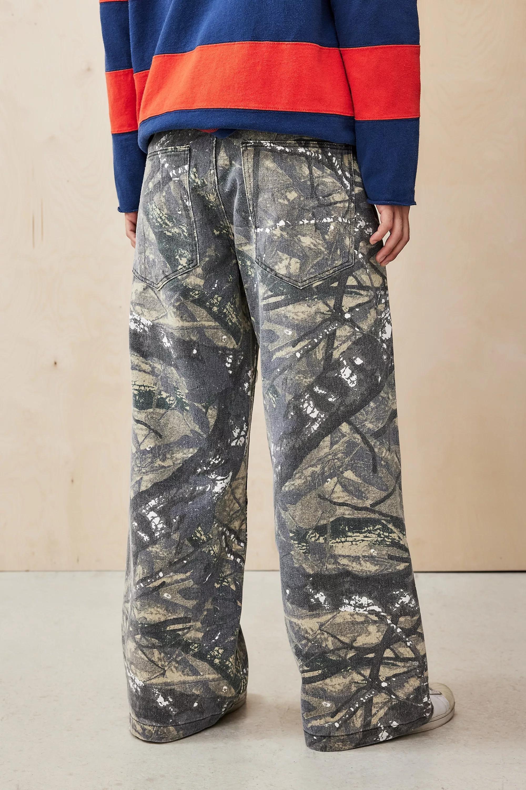 Brown Jaded London Real Tree Camo Colossus Jeans, , large image number 3