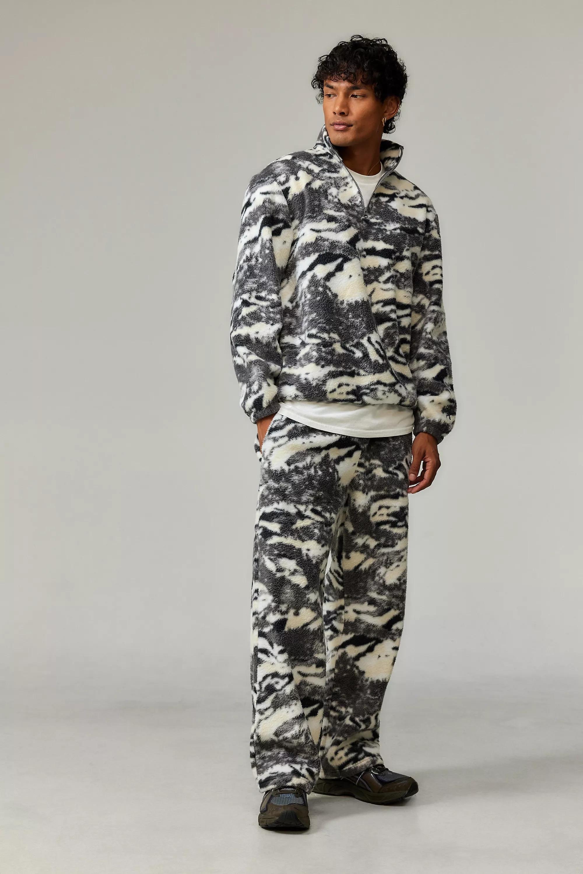 Multicolour Ayker Abstract Camo Fleece, , large image number 1