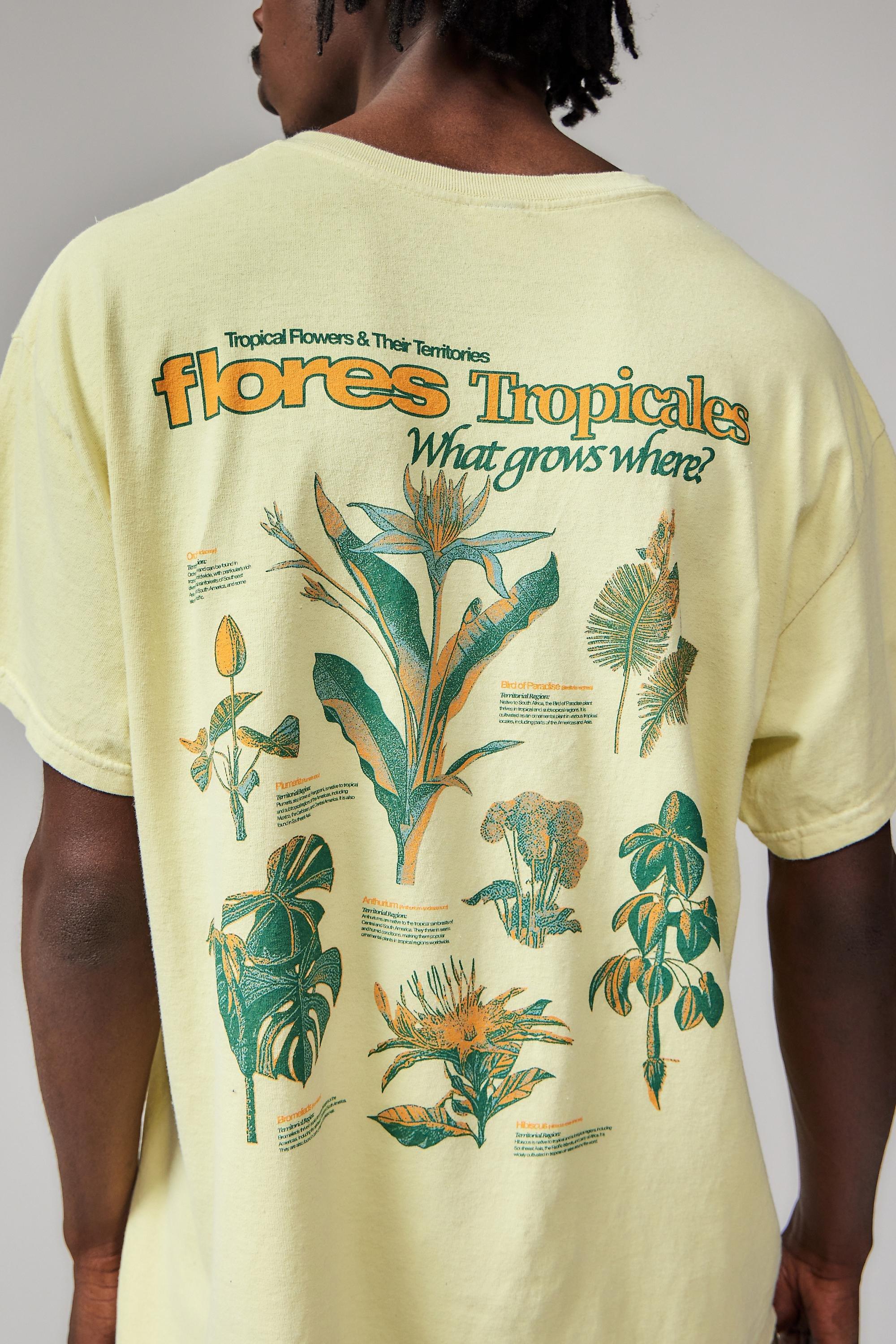 Yellow Uo Printed T-Shirt, , large image number 0