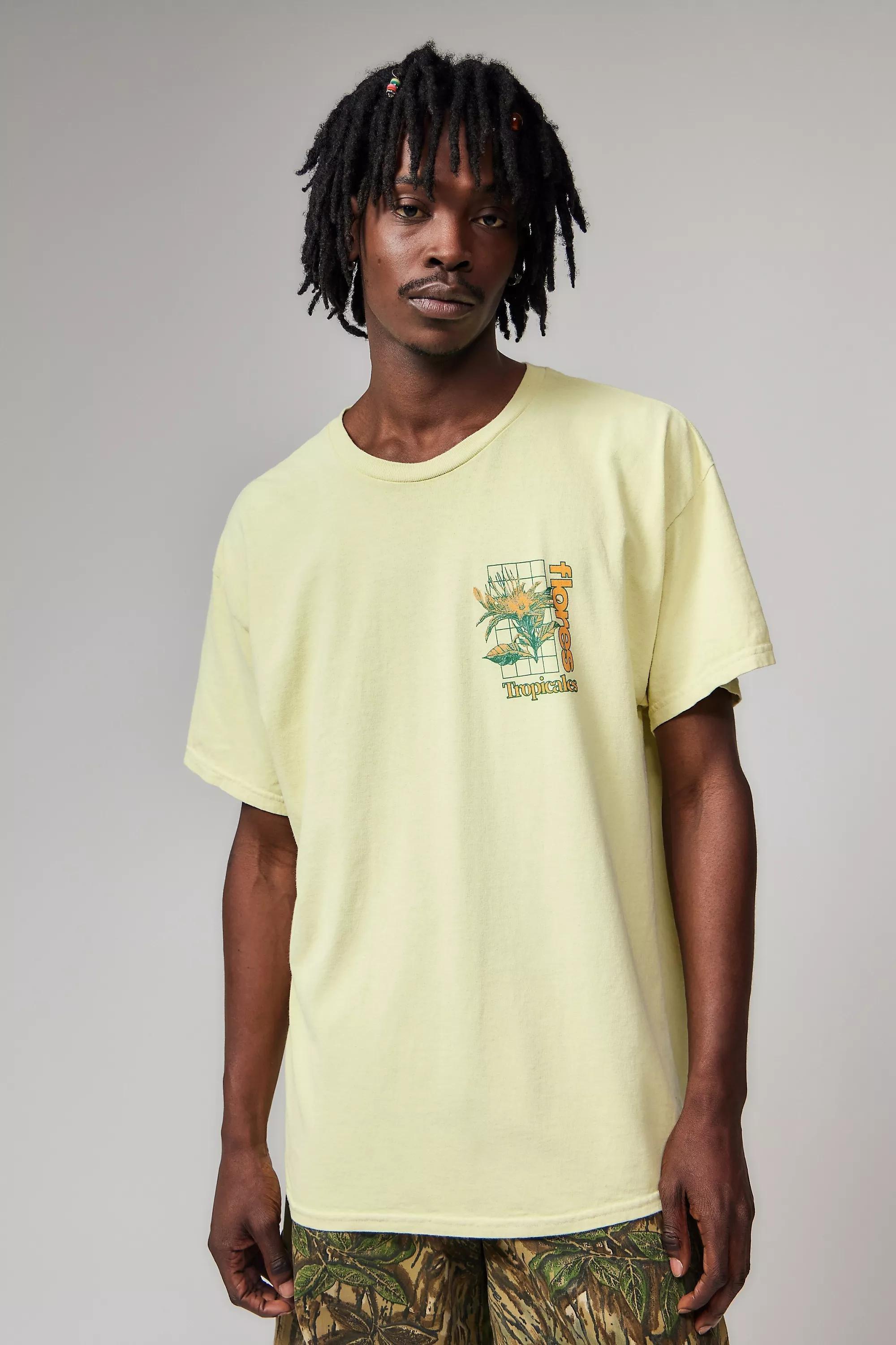 Yellow Uo Printed T-Shirt, , large image number 1