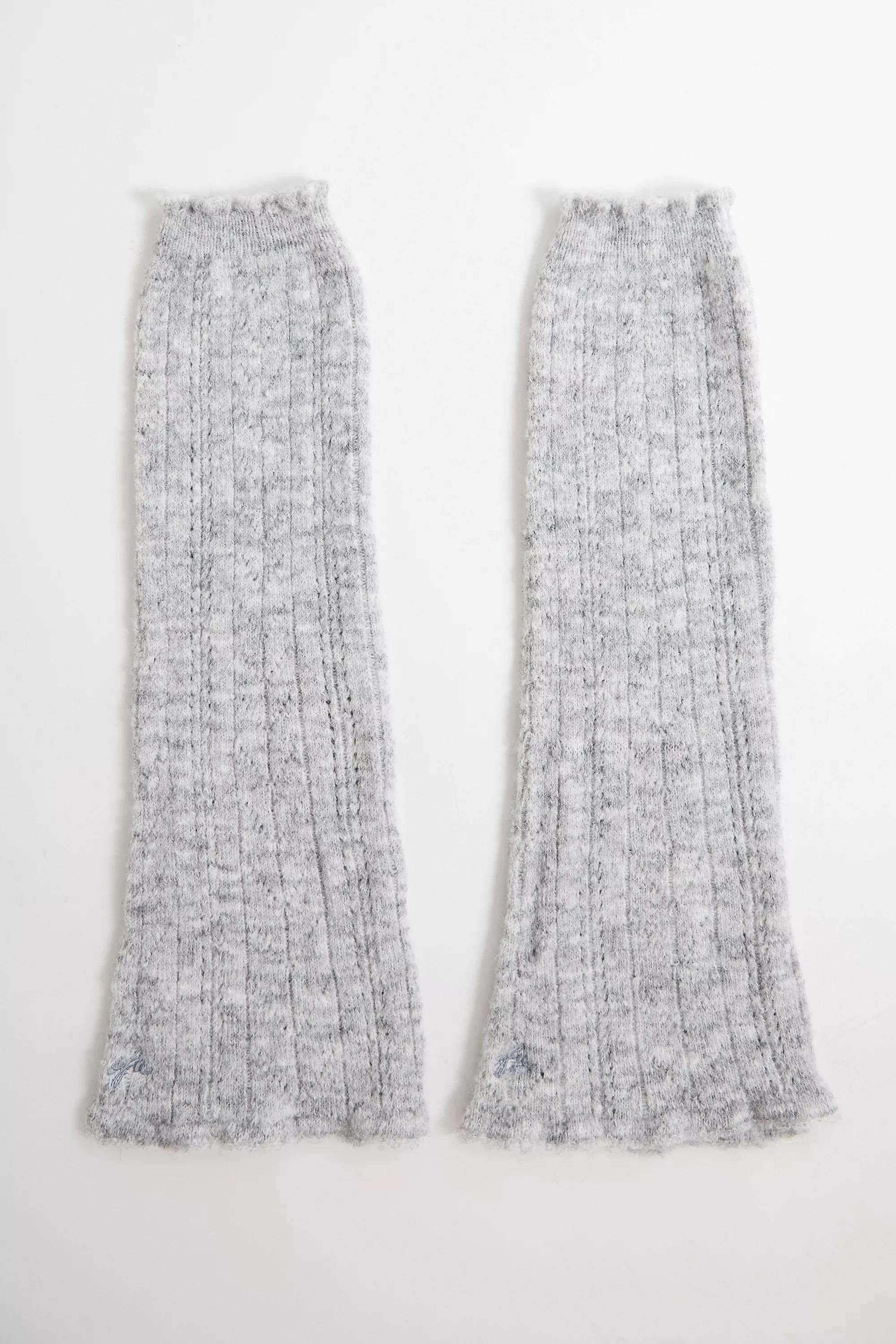 Grey Out From Under Pointelle Slouch Legwarmers, GREY, large image number 1