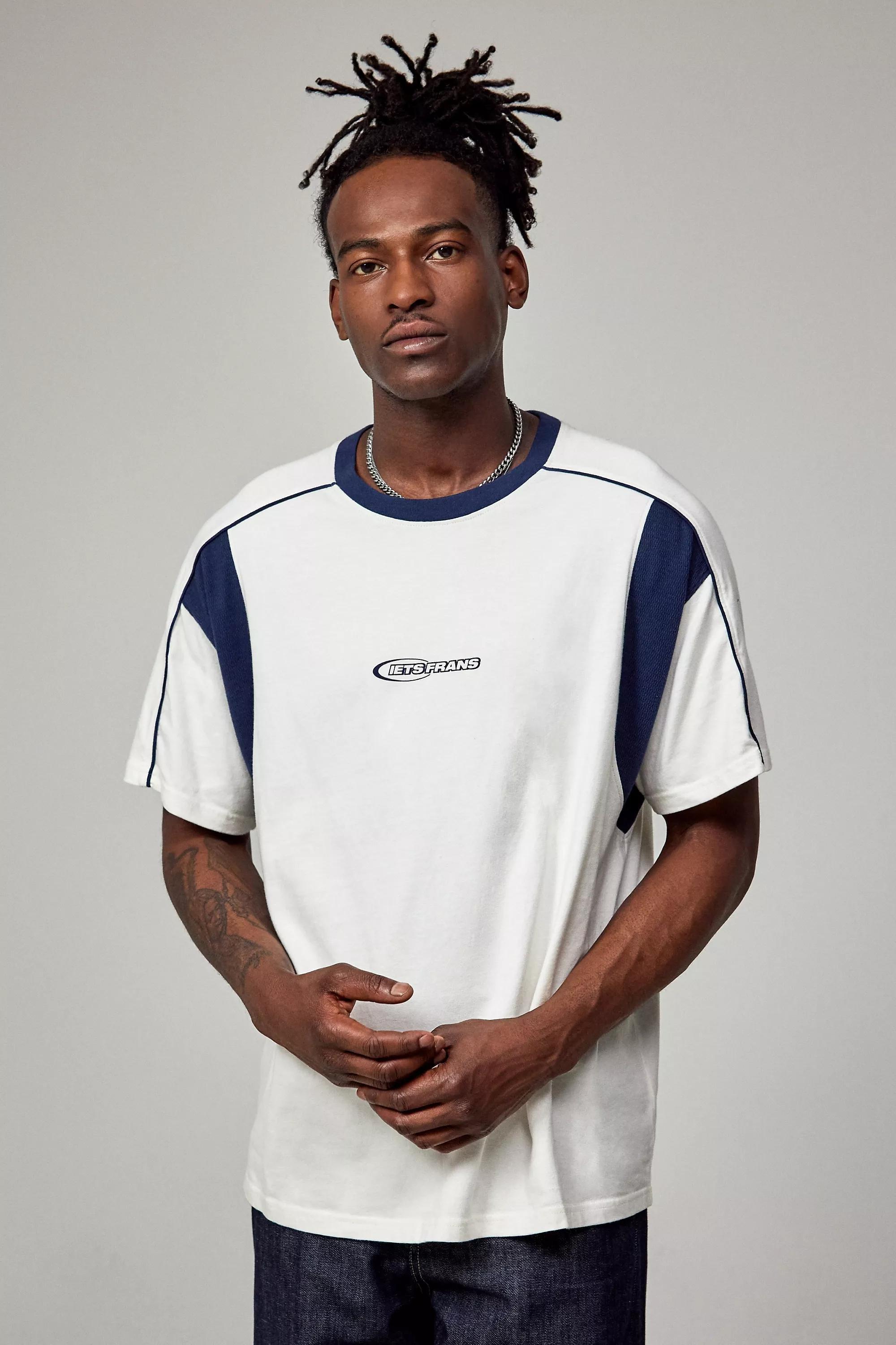 Cream Iets Frans... Panelled T-Shirt, , large image number 0