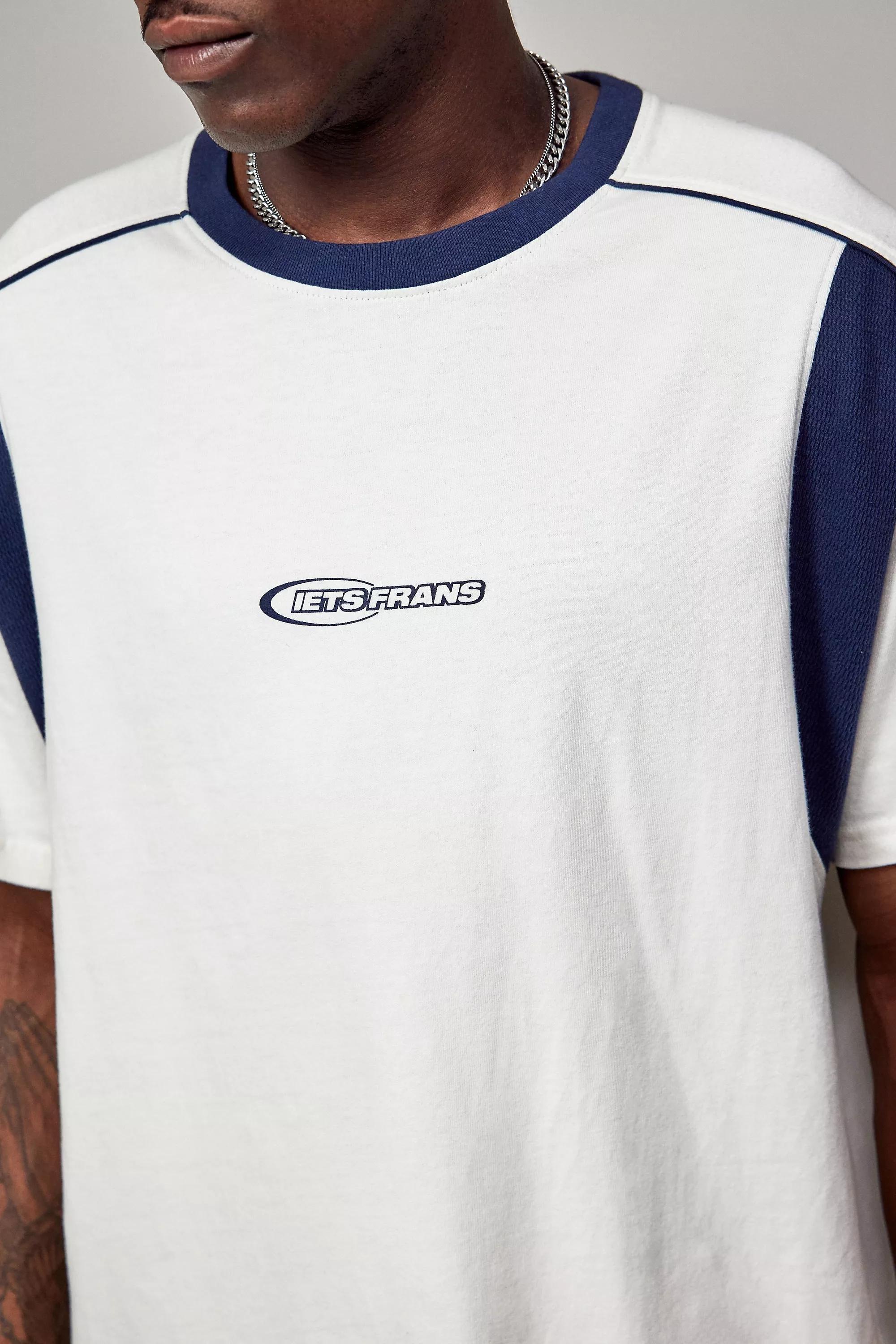 Cream Iets Frans... Panelled T-Shirt, , large image number 1