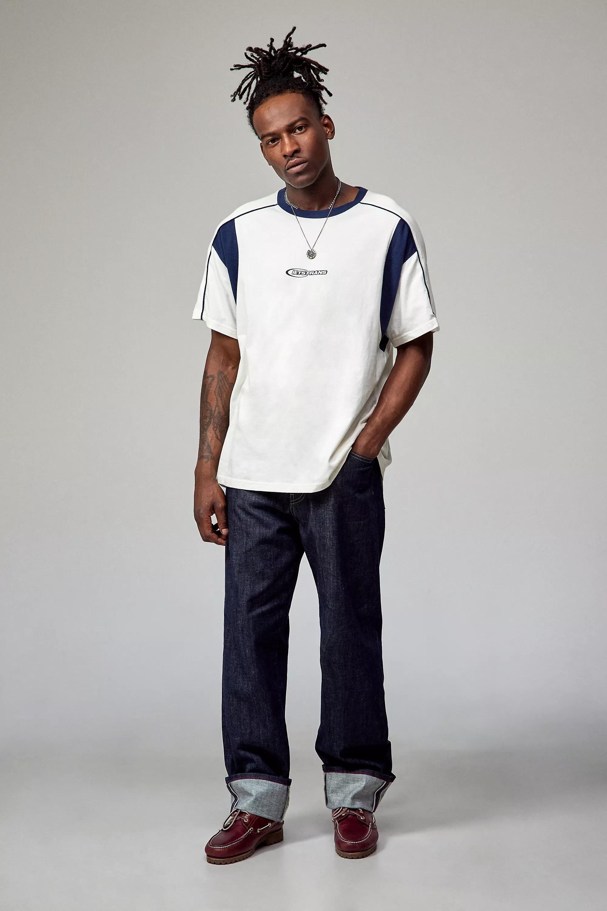 Cream Iets Frans... Panelled T-Shirt, , large image number 2
