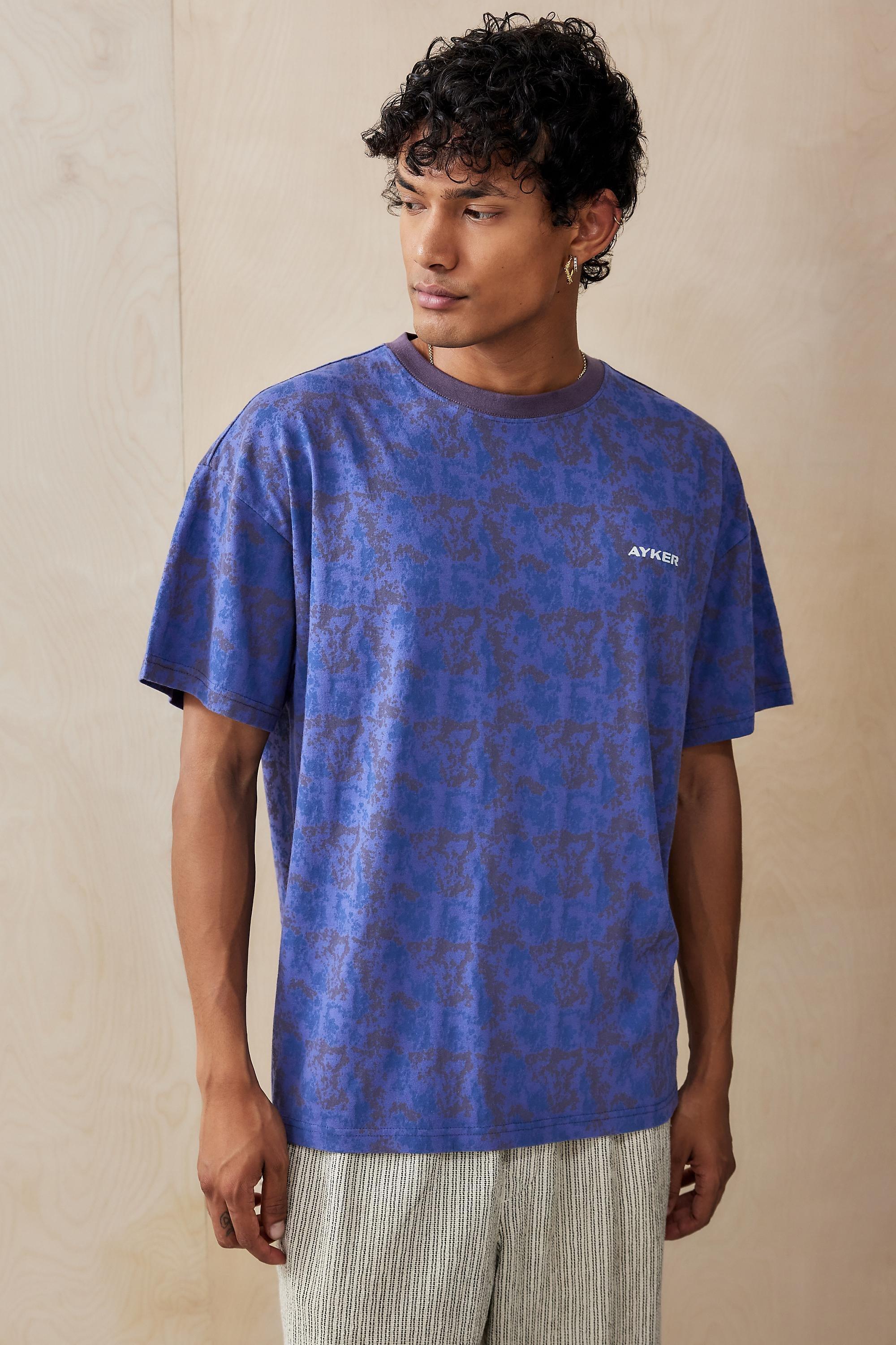 Blue Ayker Camouflage T-Shirt, , large image number 0