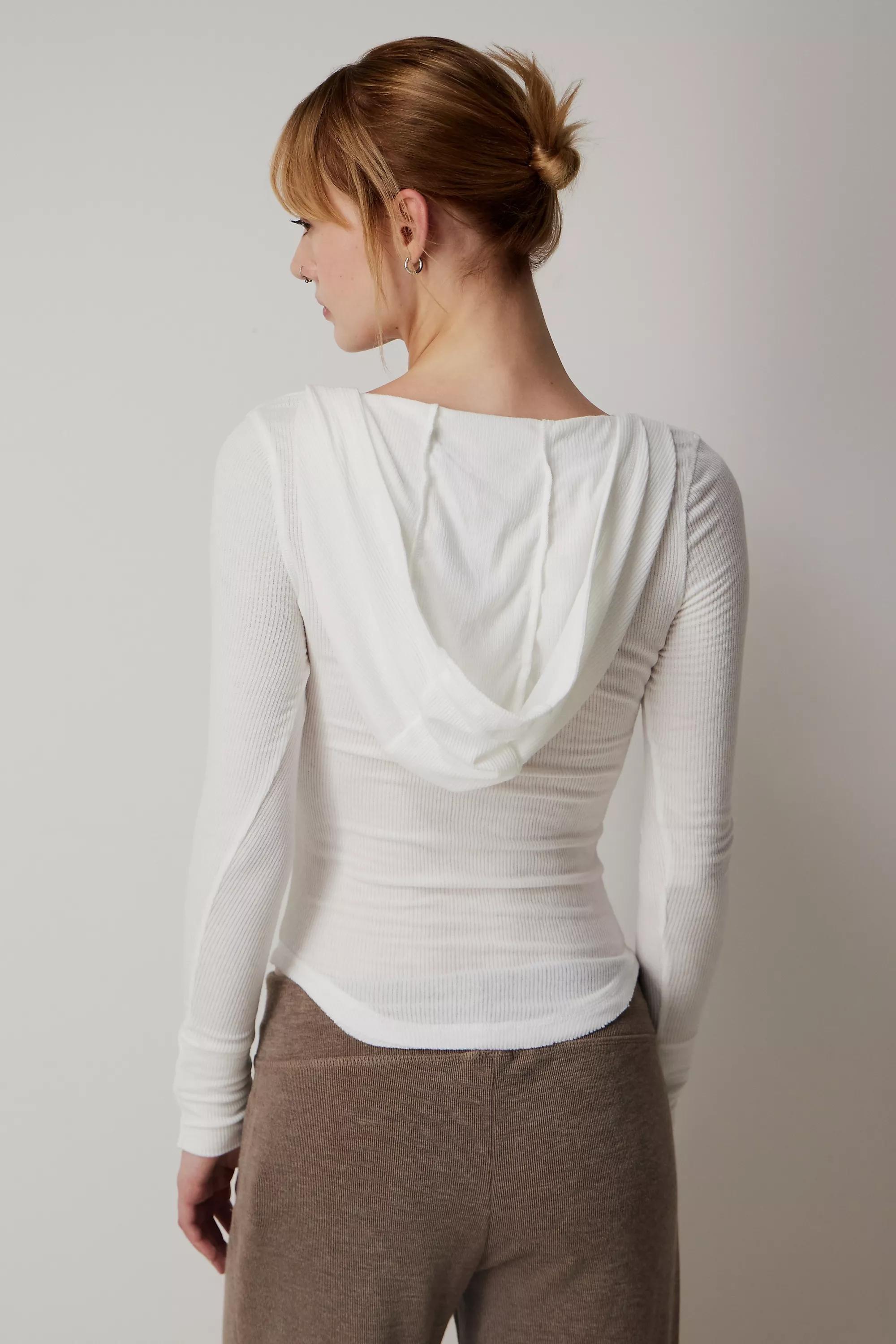 White Out From Under Laced Hooded Top, , large image number 3