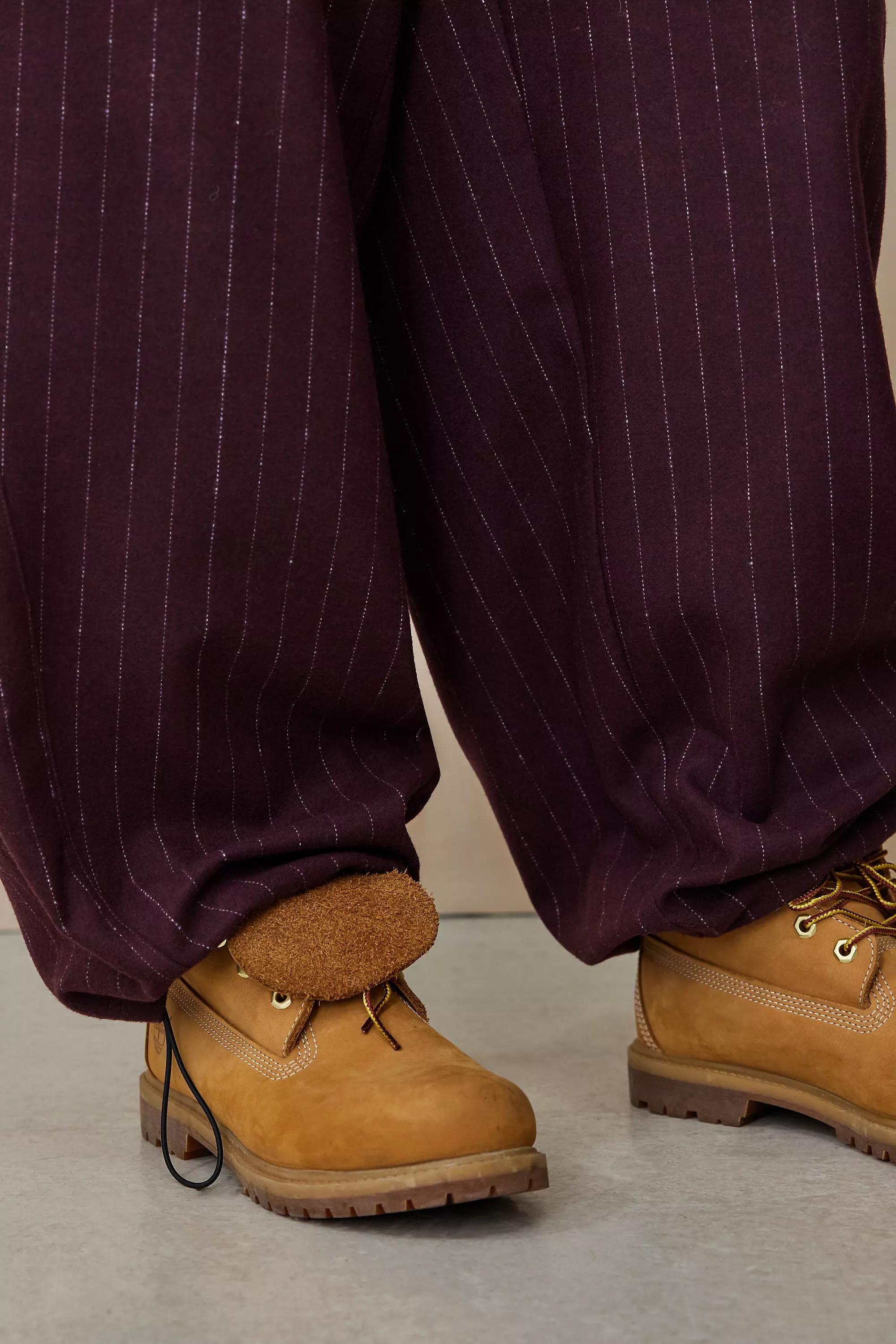 Burgundy Iets Frans... Striped Baggy Joggers, , large image number 5