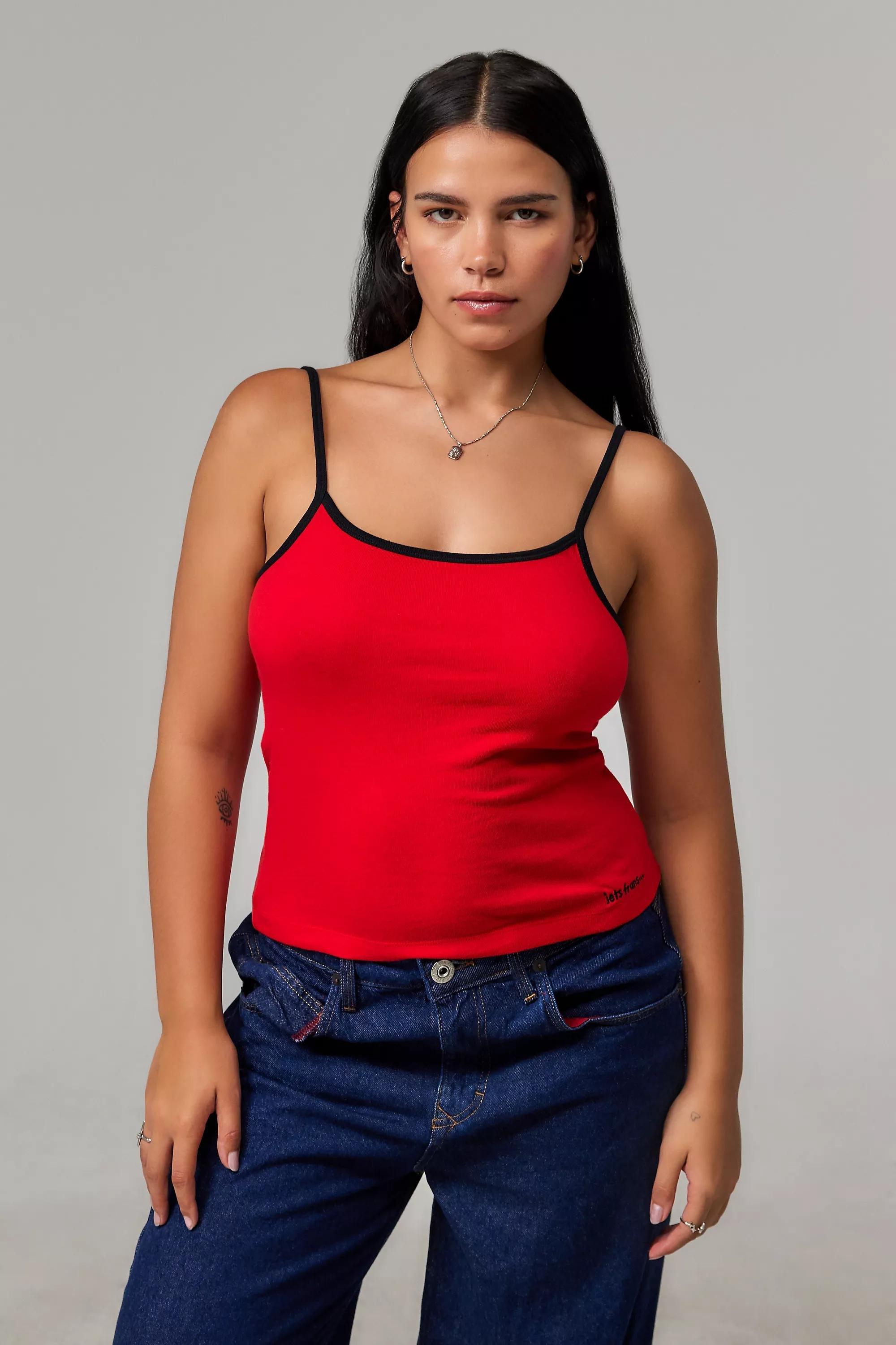 Red Iets Frans... Strappy Tank Top, , large image number 0