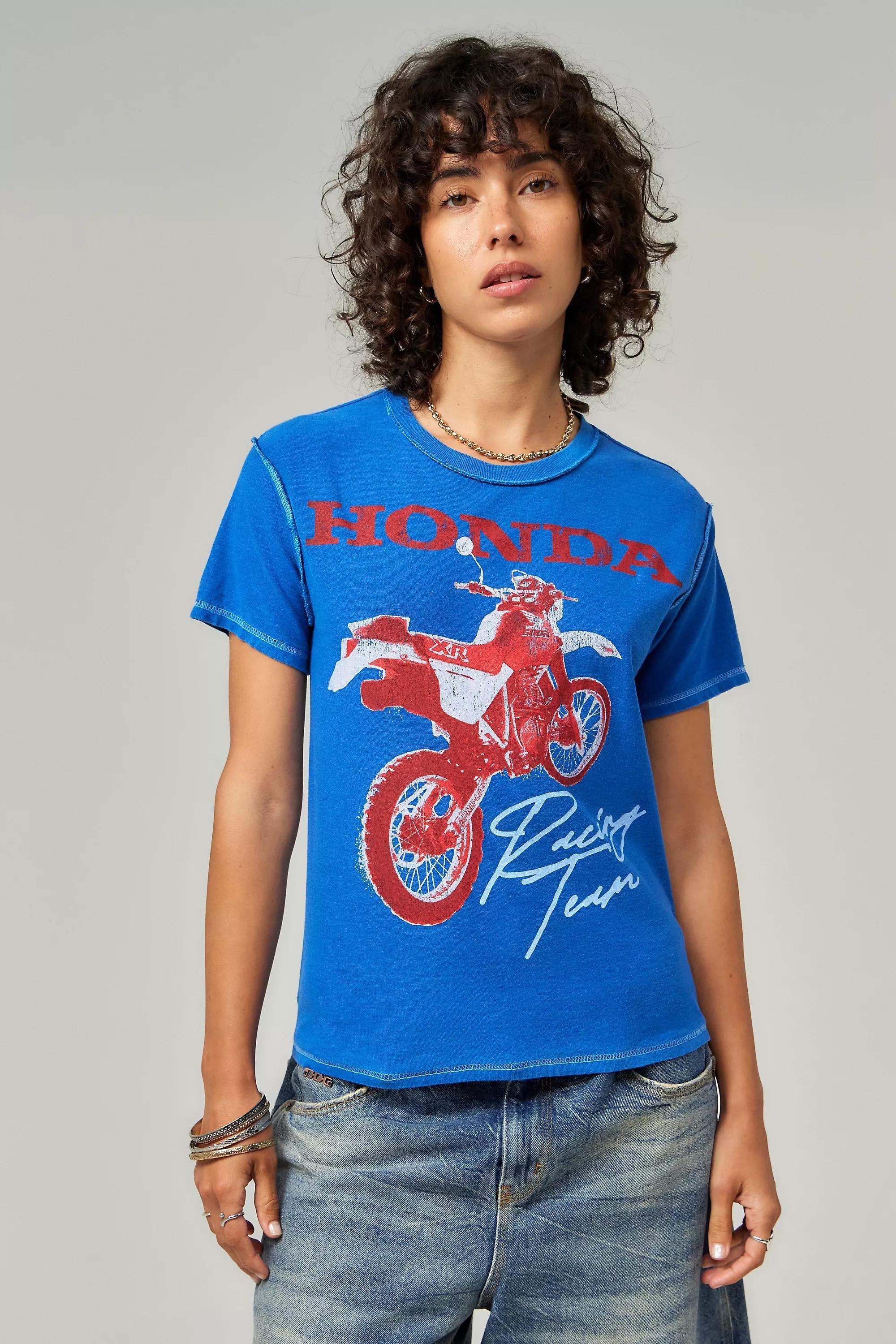 Blue Uo Relaxed Printed T-Shirt, , large image number 1