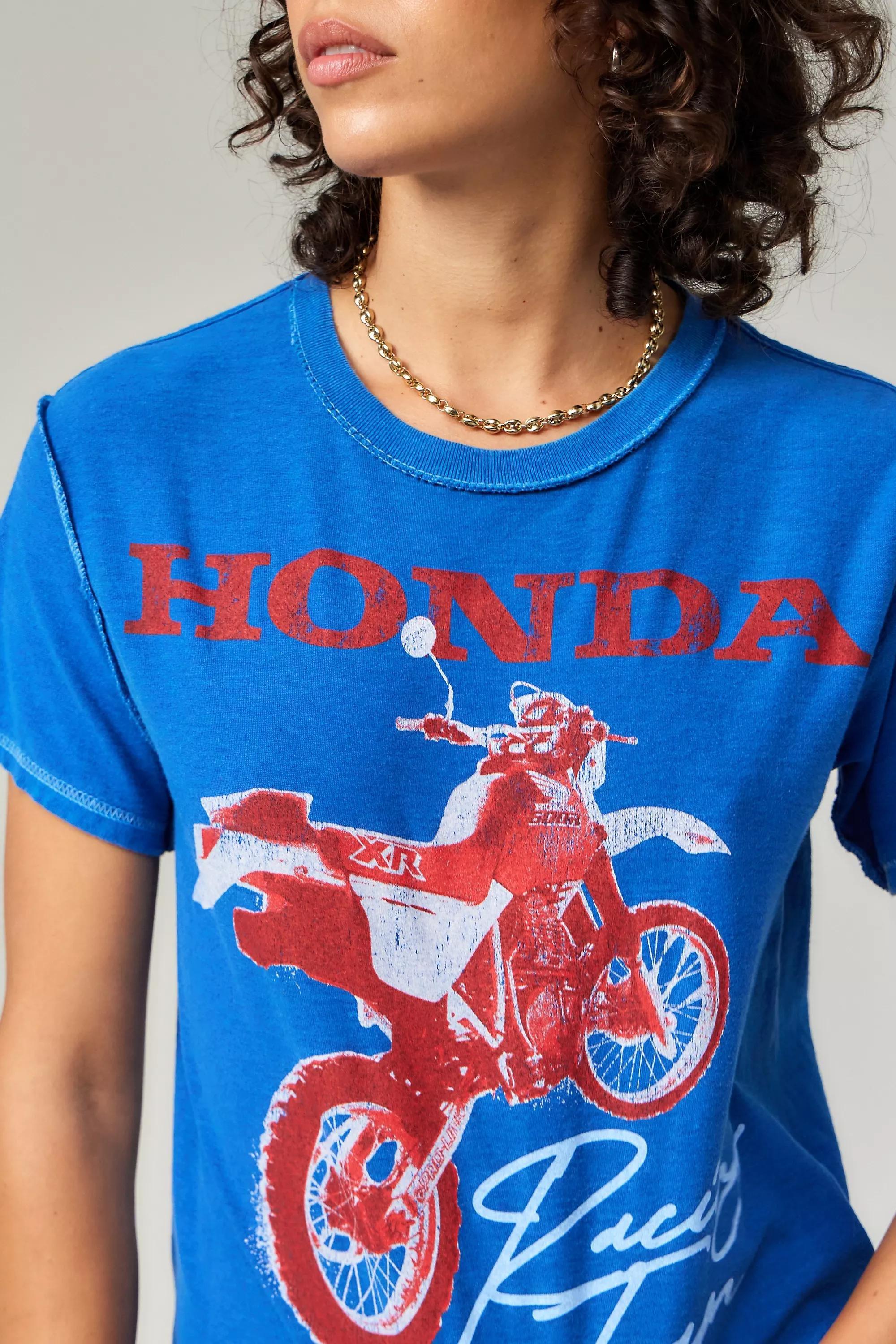 Blue Uo Relaxed Printed T-Shirt, , large image number 3