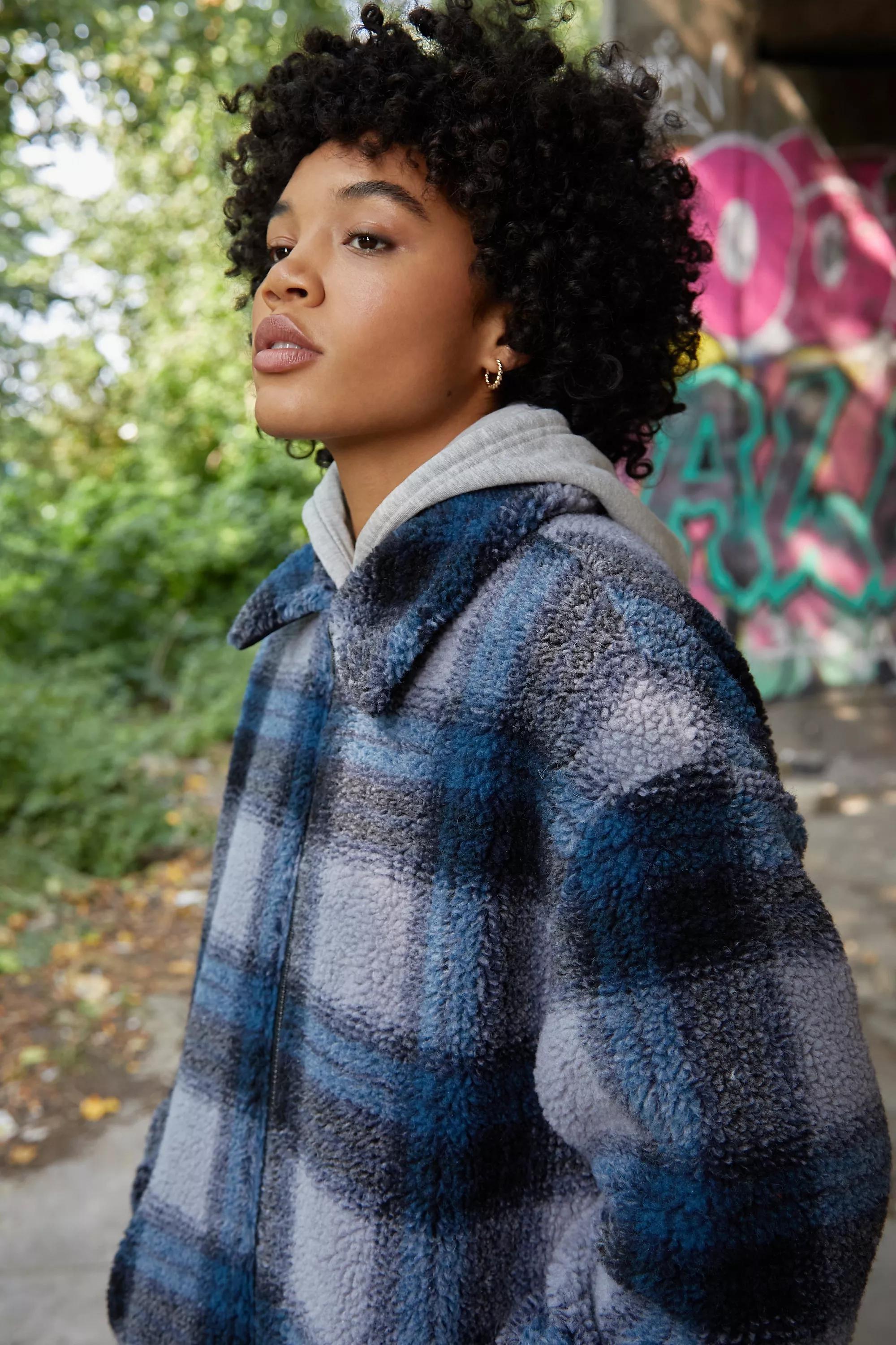 Blue Bdg Check Fleece, , large image number 2