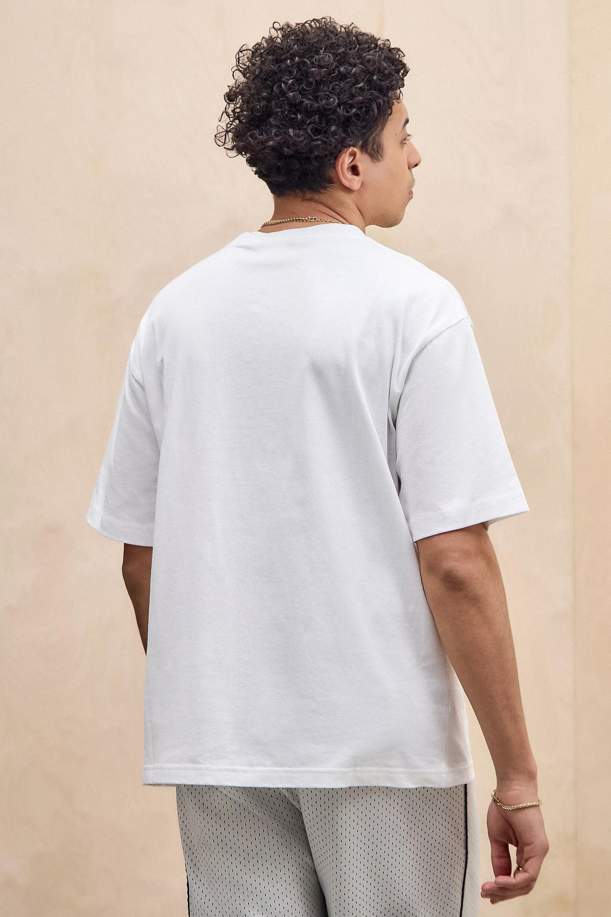 White Champion White Retro T-Shirt, , large image number 3