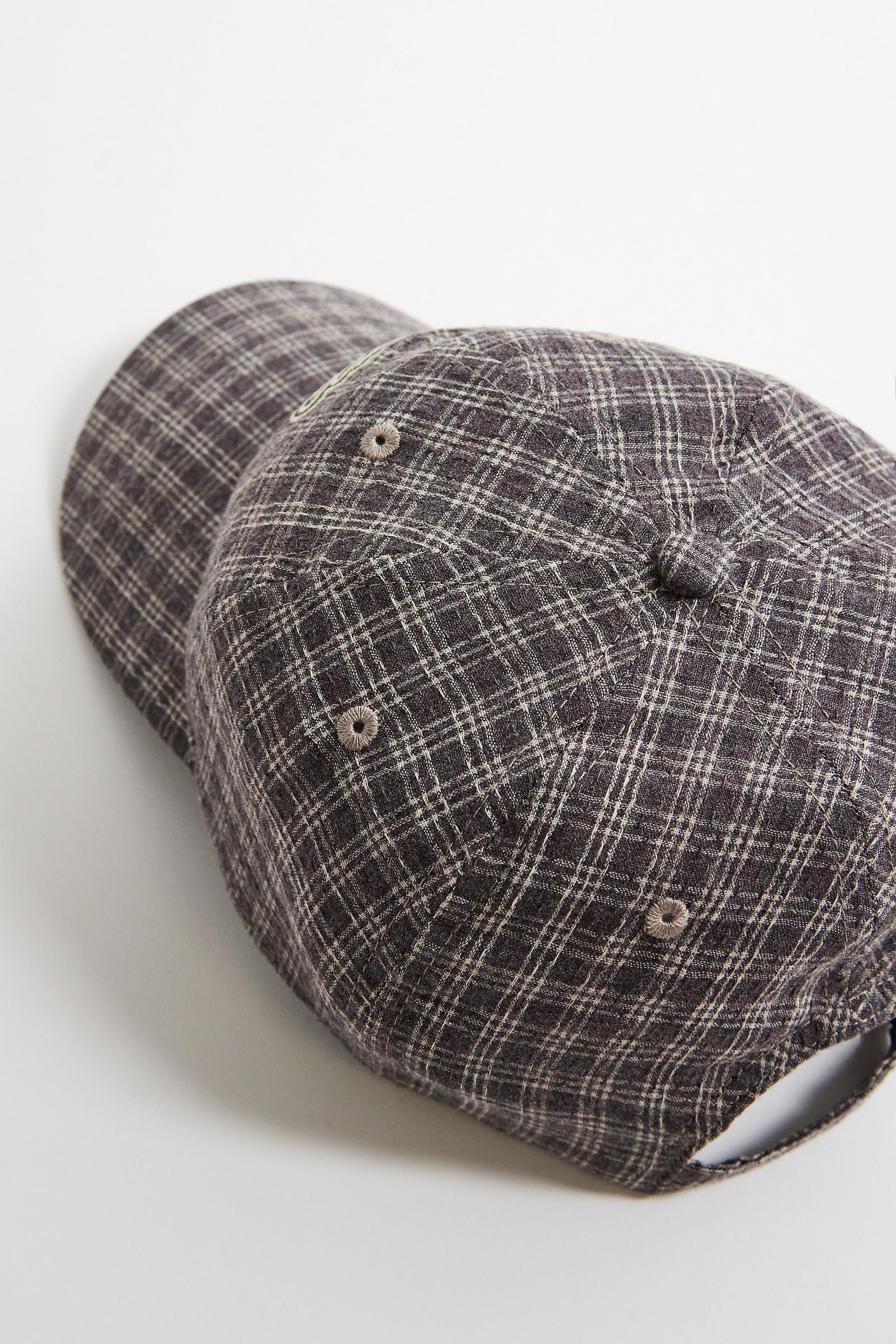 Grey UO Check Cap, GREY, large image number 3