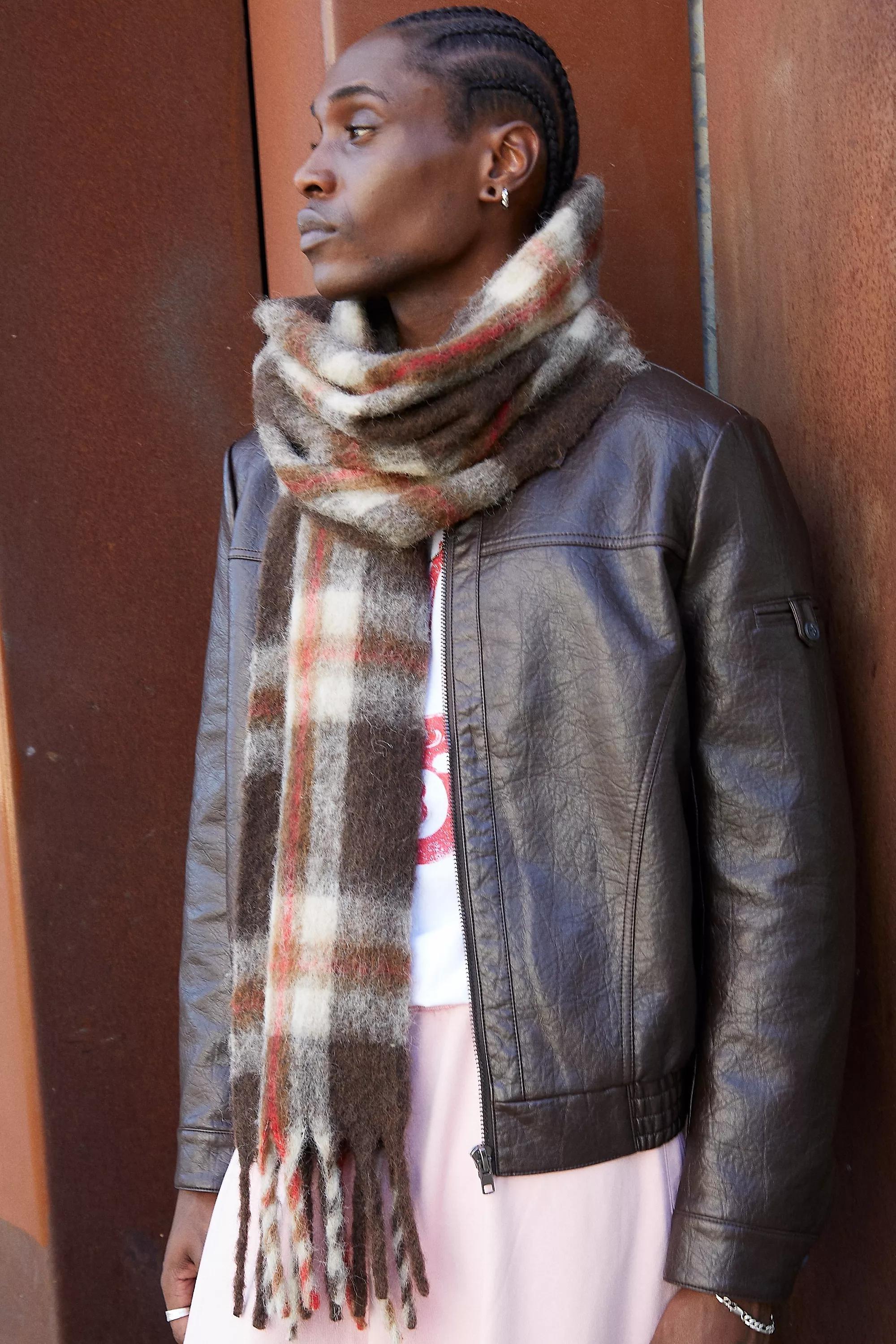 Brown UO Loom Scarf, BRN, large image number 4