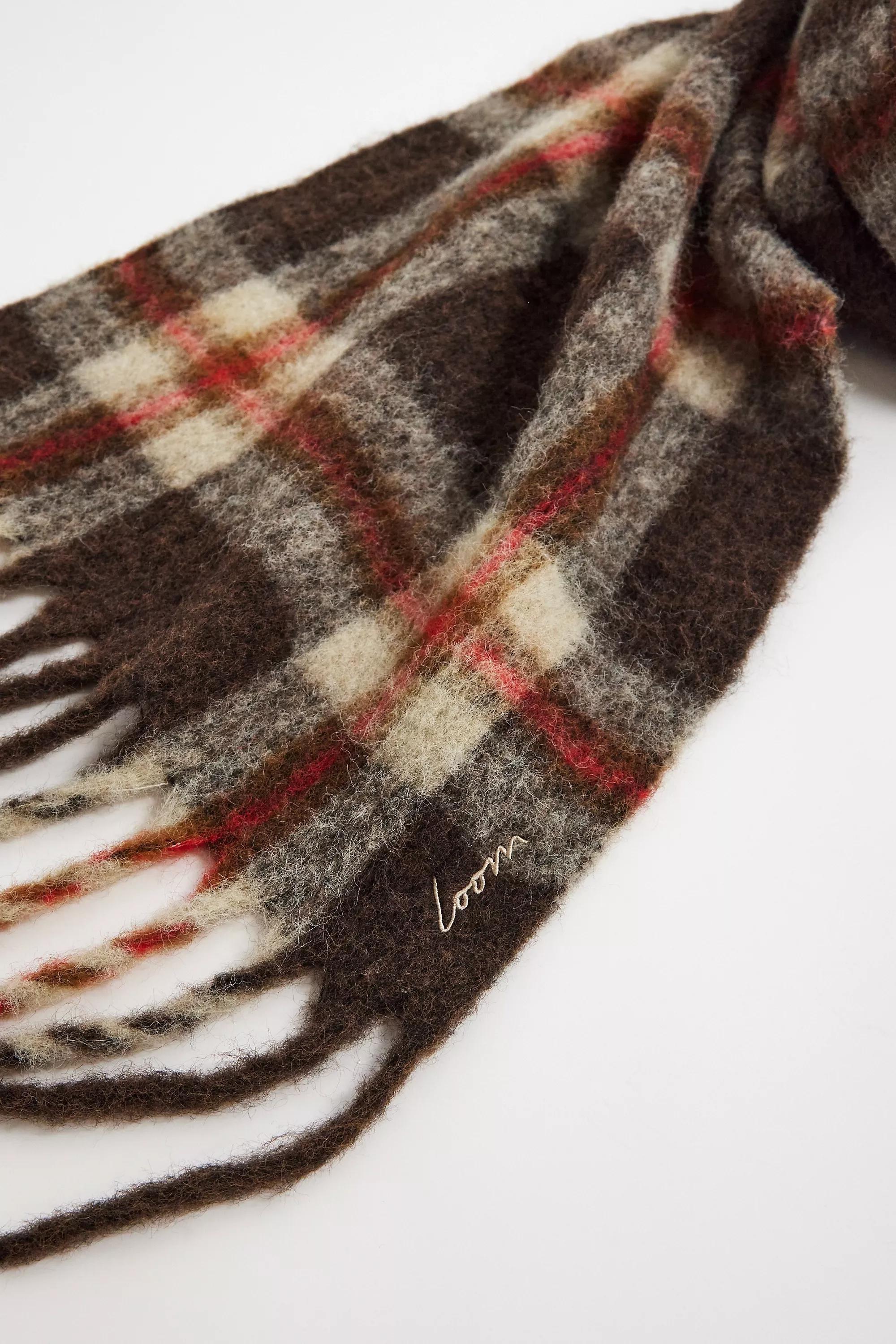 Brown UO Loom Scarf, BRN, large image number 5