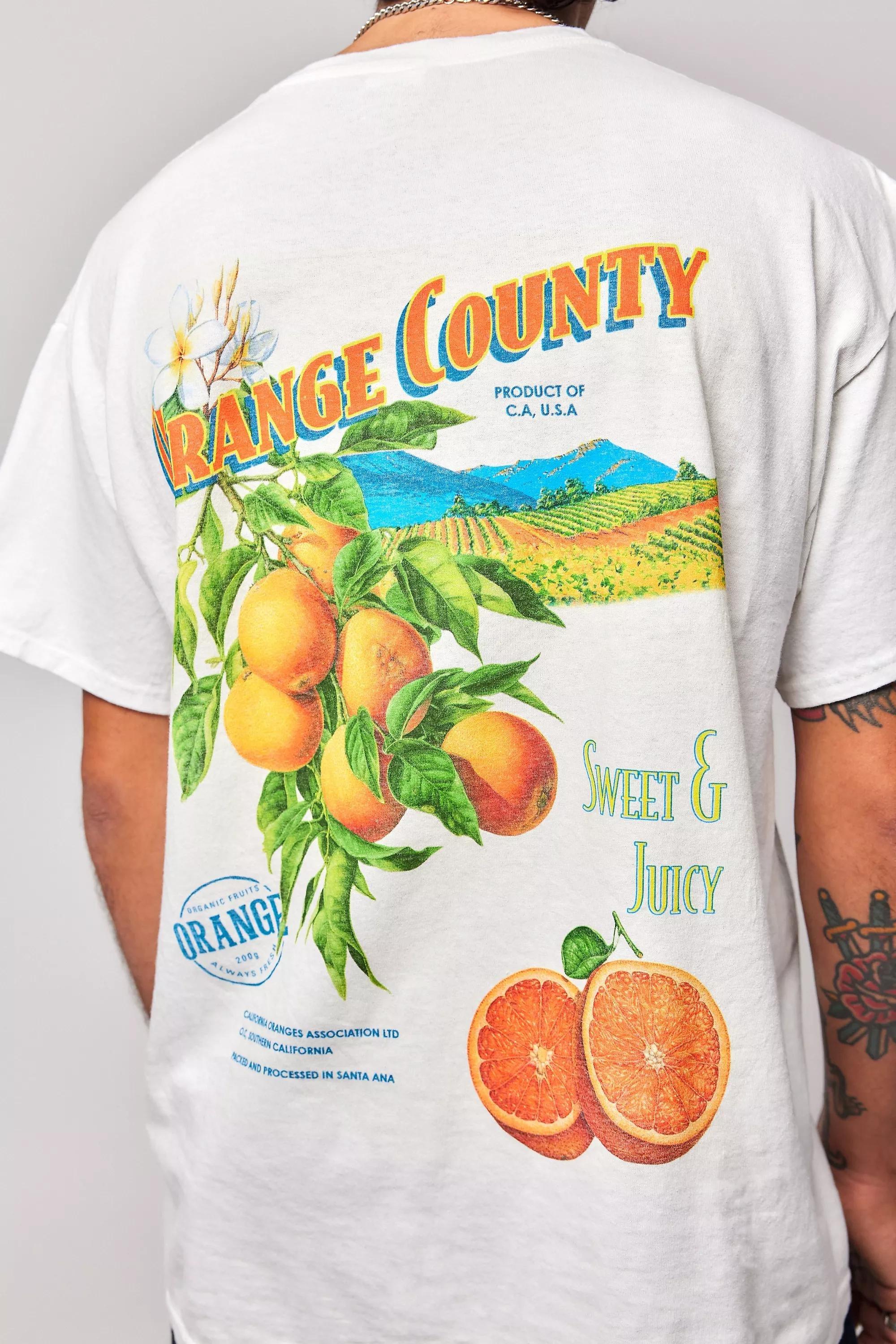 White Uo County Orange T-Shirt, , large image number 0