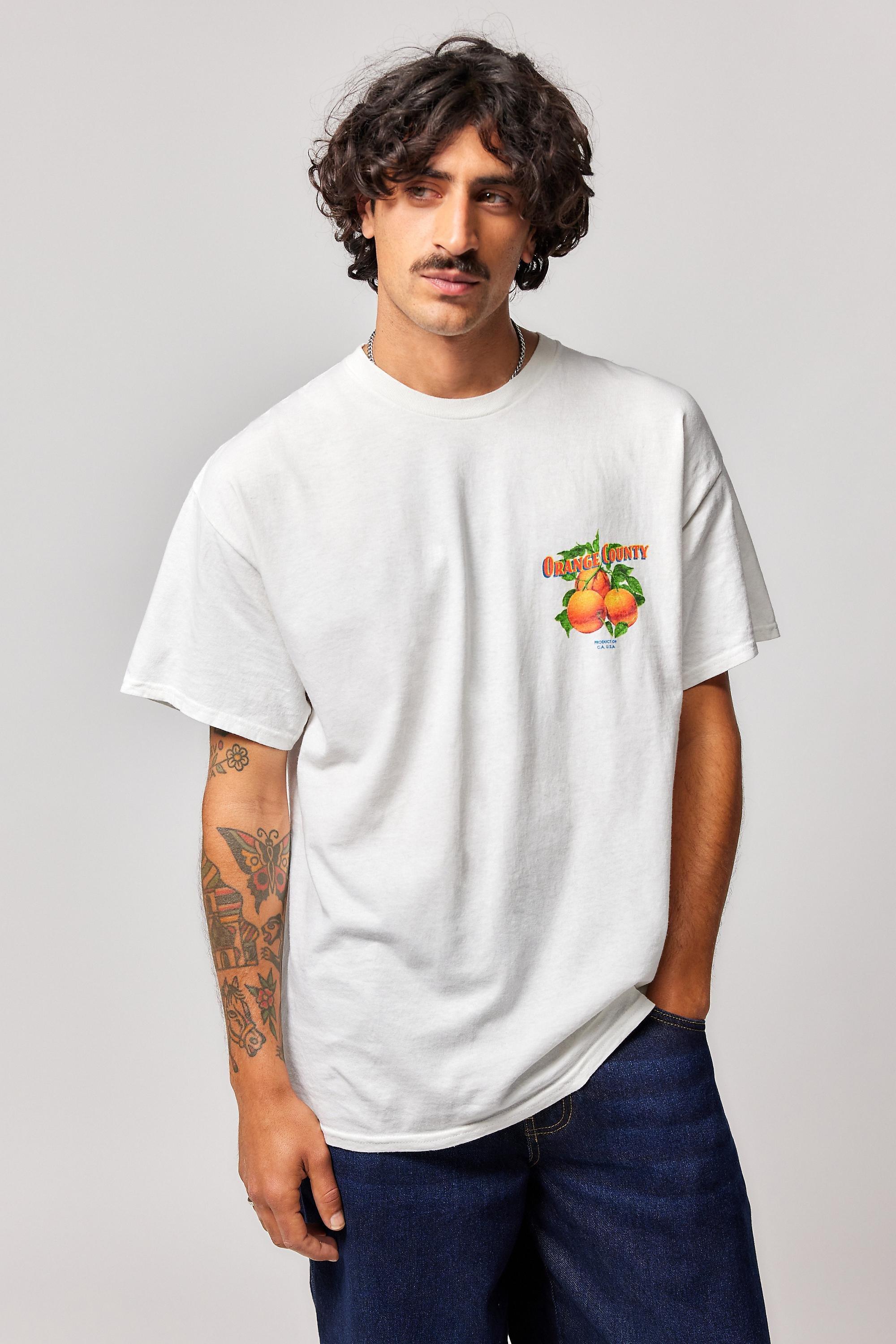 White Uo County Orange T-Shirt, , large image number 2