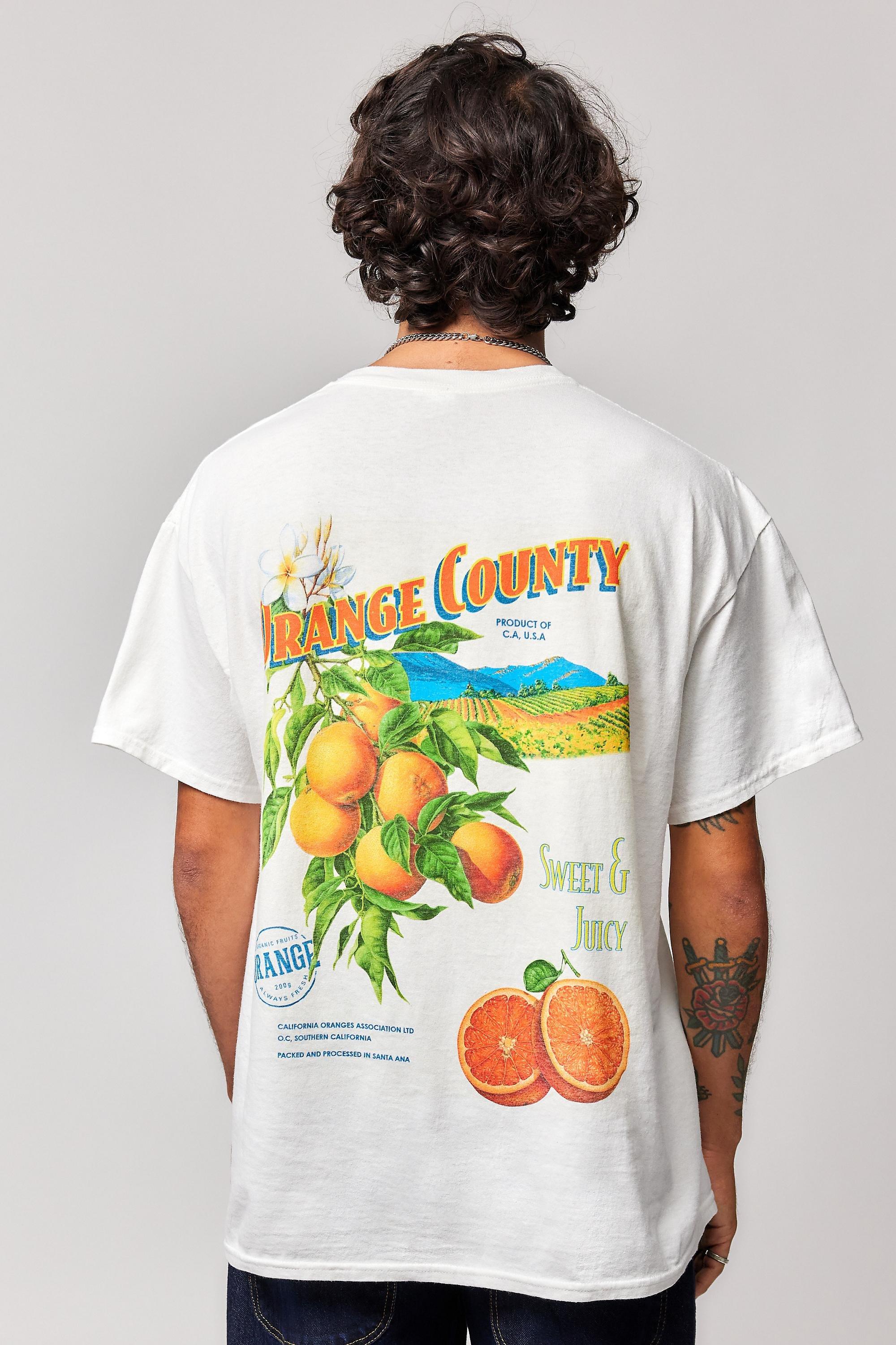 White Uo County Orange T-Shirt, , large image number 3