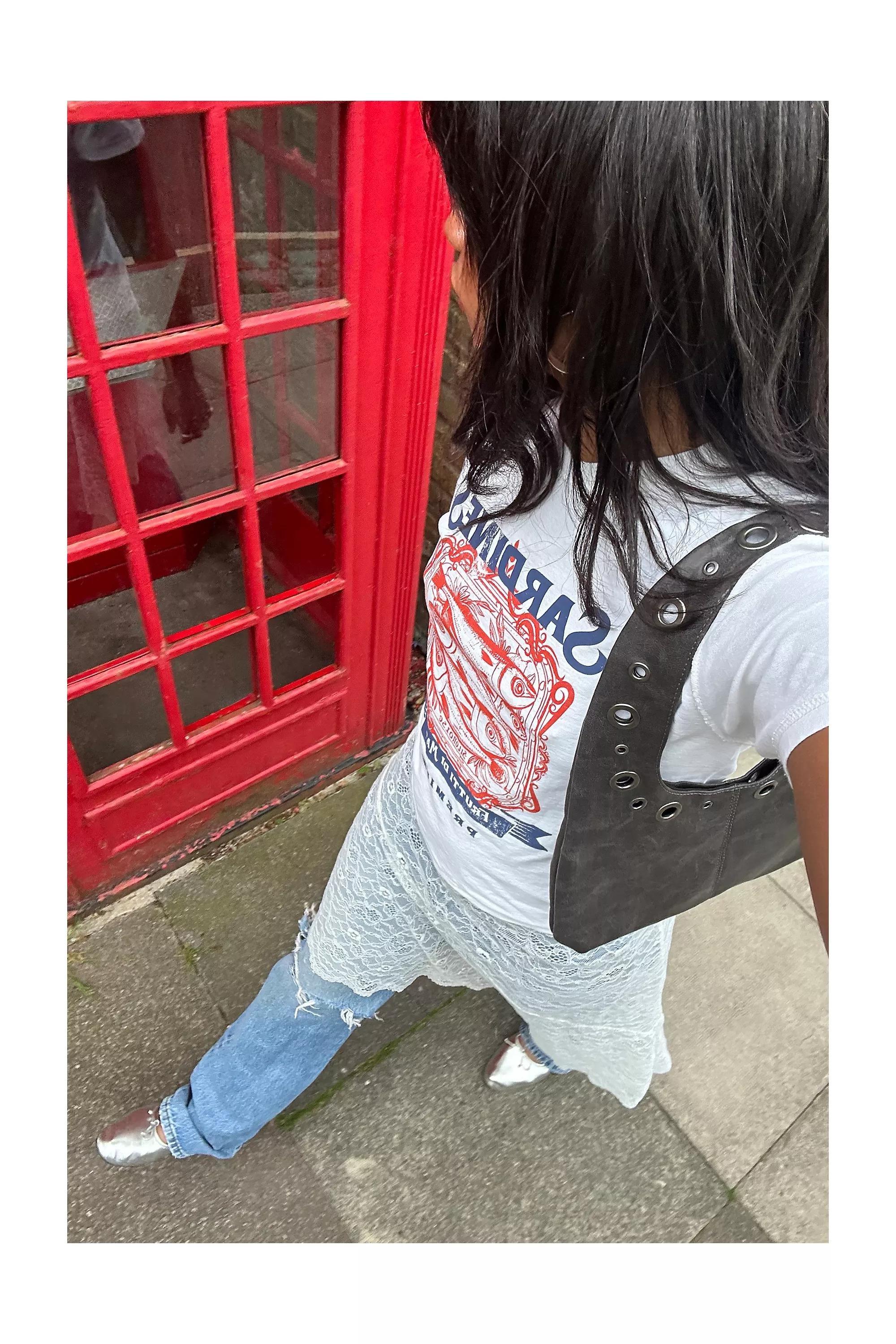 White Printed T-Shirt, , large image number 1