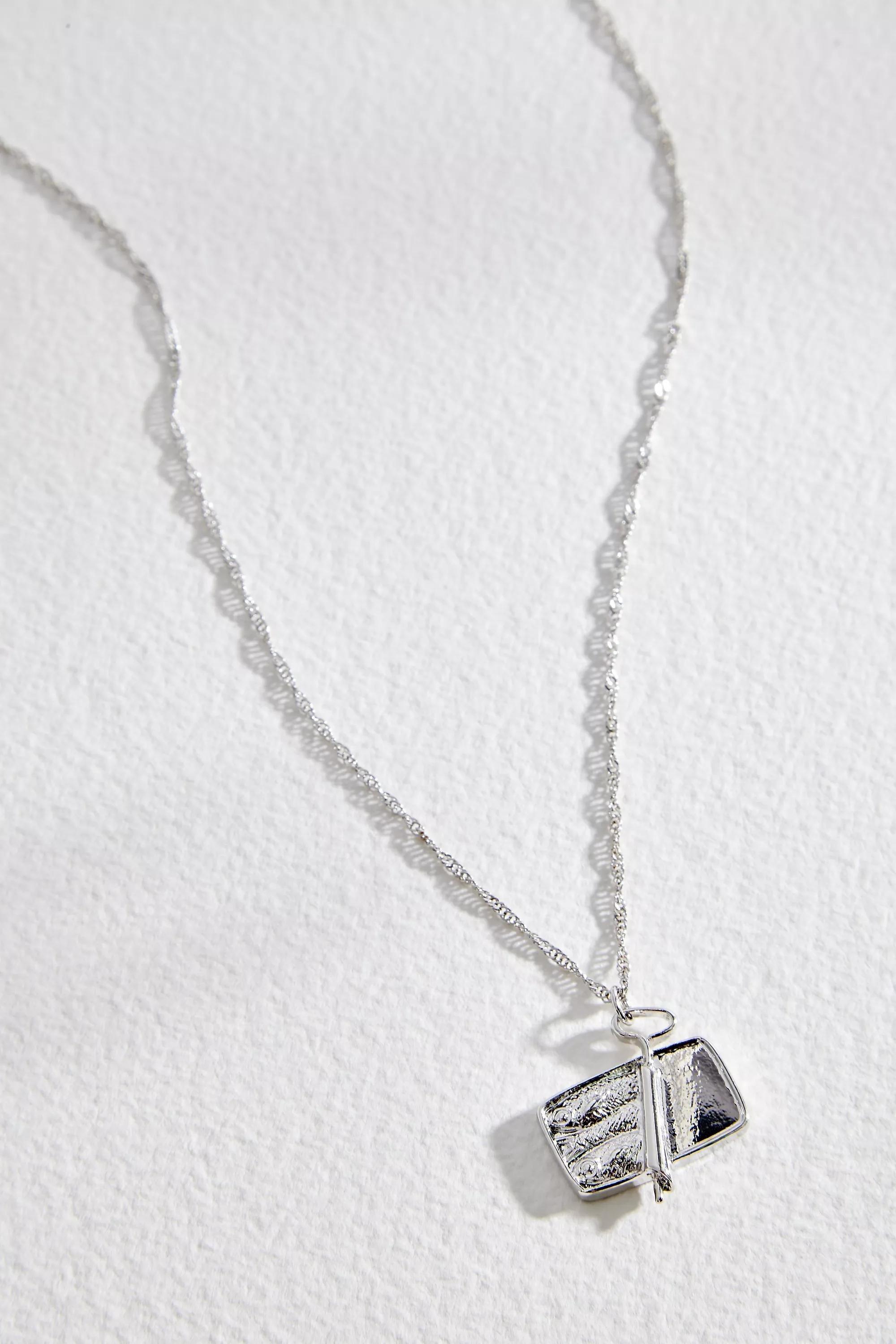 Silver Silence + Noise Sardine Charm Necklace, SLVR, large image number 2