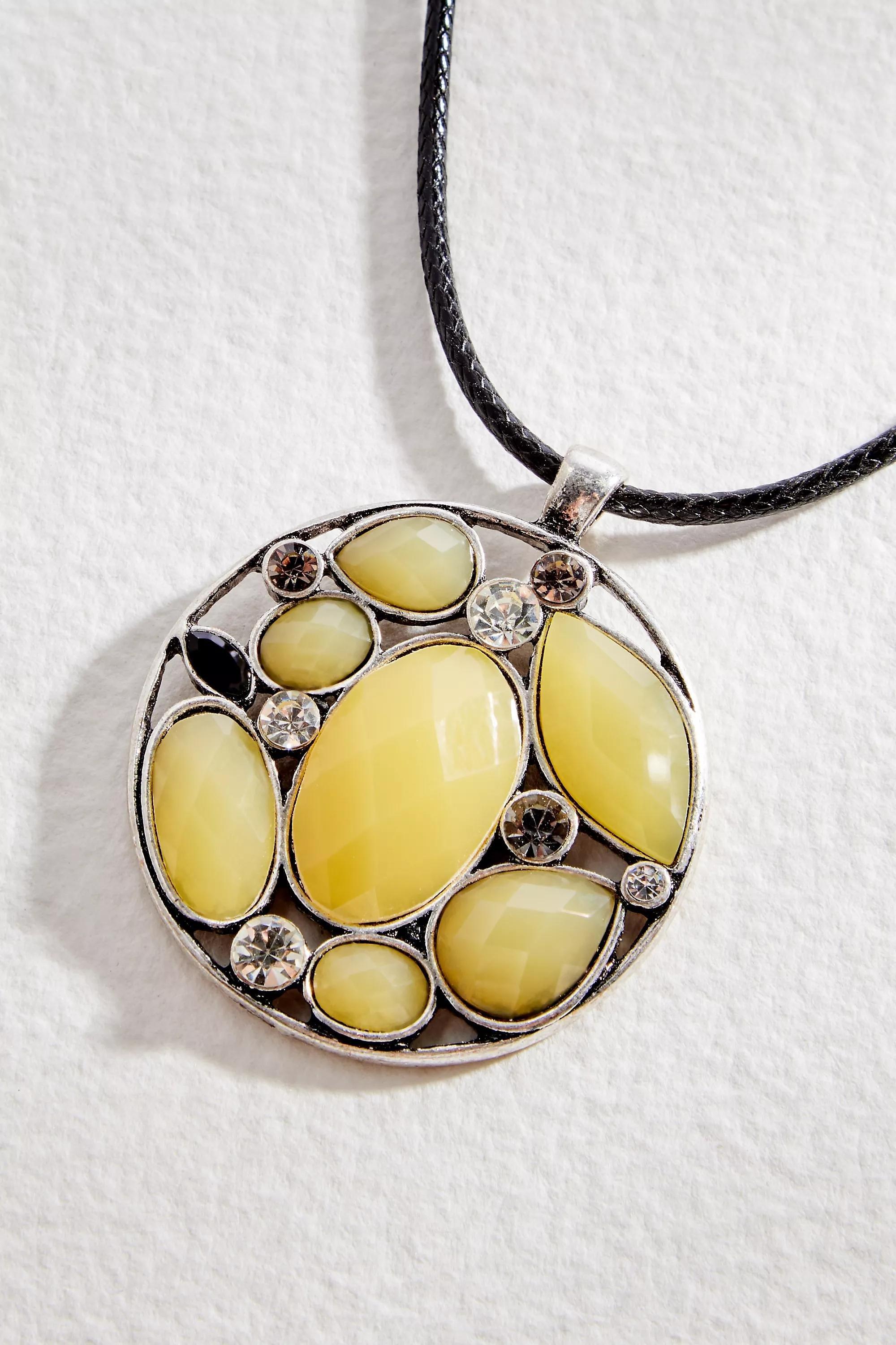 Brown Silence + Noise Western Gem Pendant Necklace, BRN, large image number 0