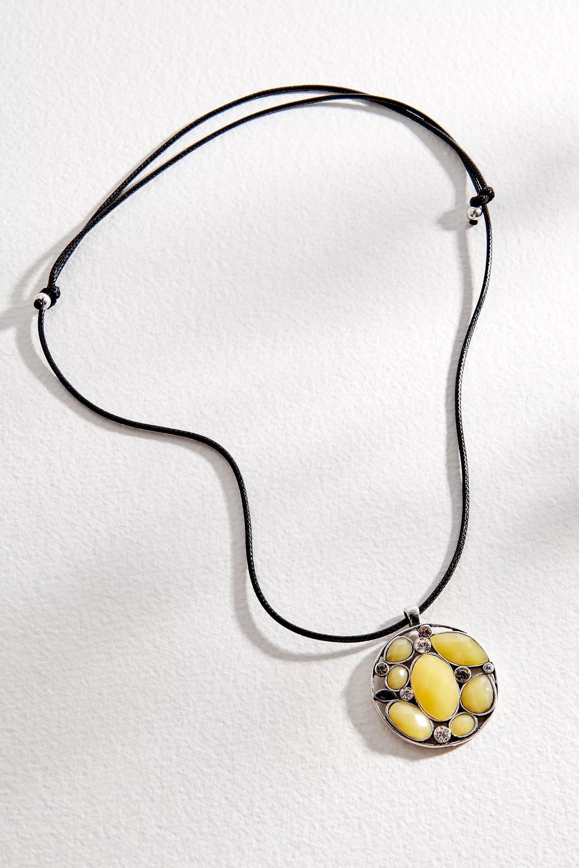 Brown Silence + Noise Western Gem Pendant Necklace, BRN, large image number 2