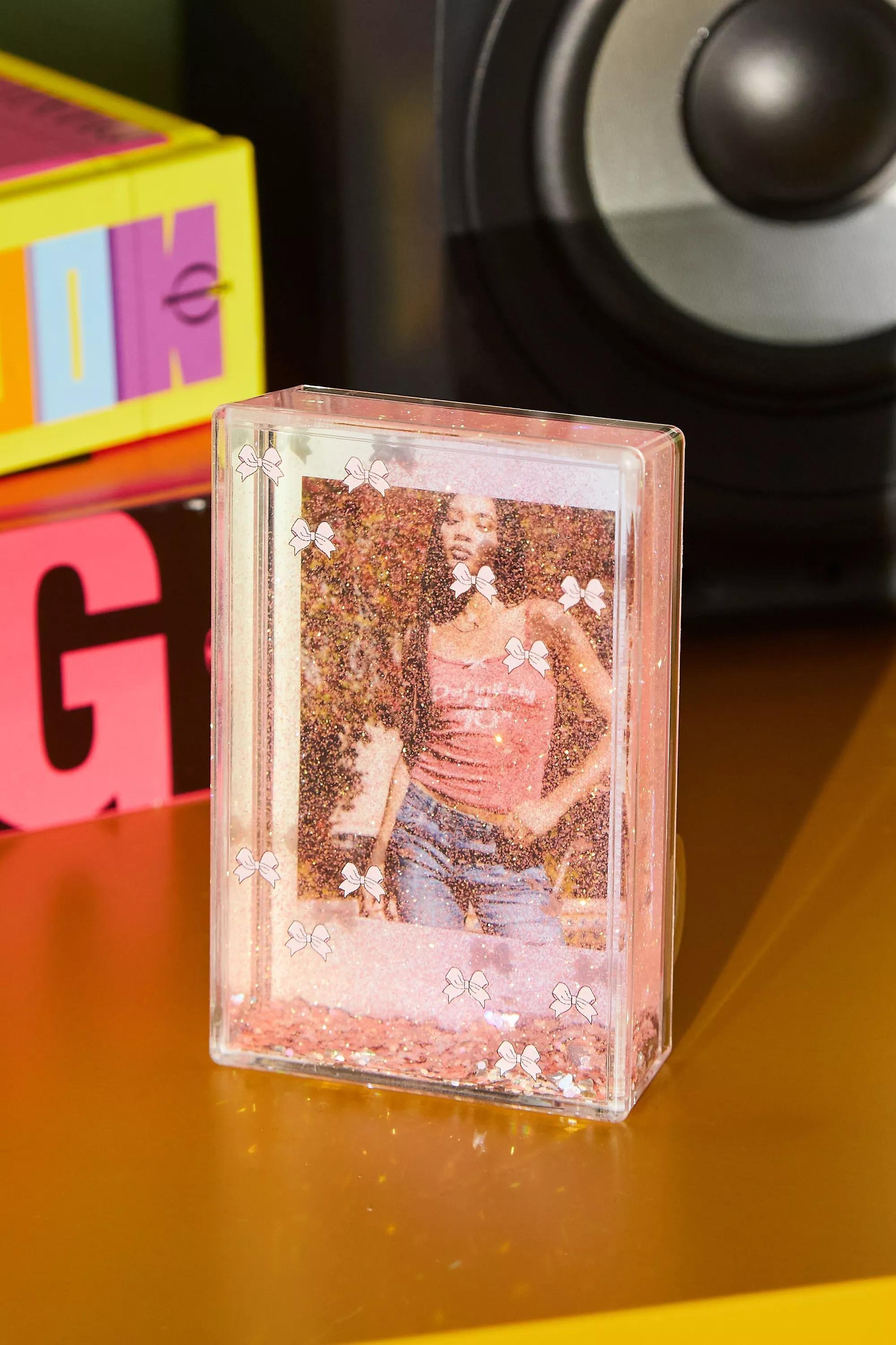 Pink Mini Instax Bow Glitter Picture Frame, PINK, large image number 0