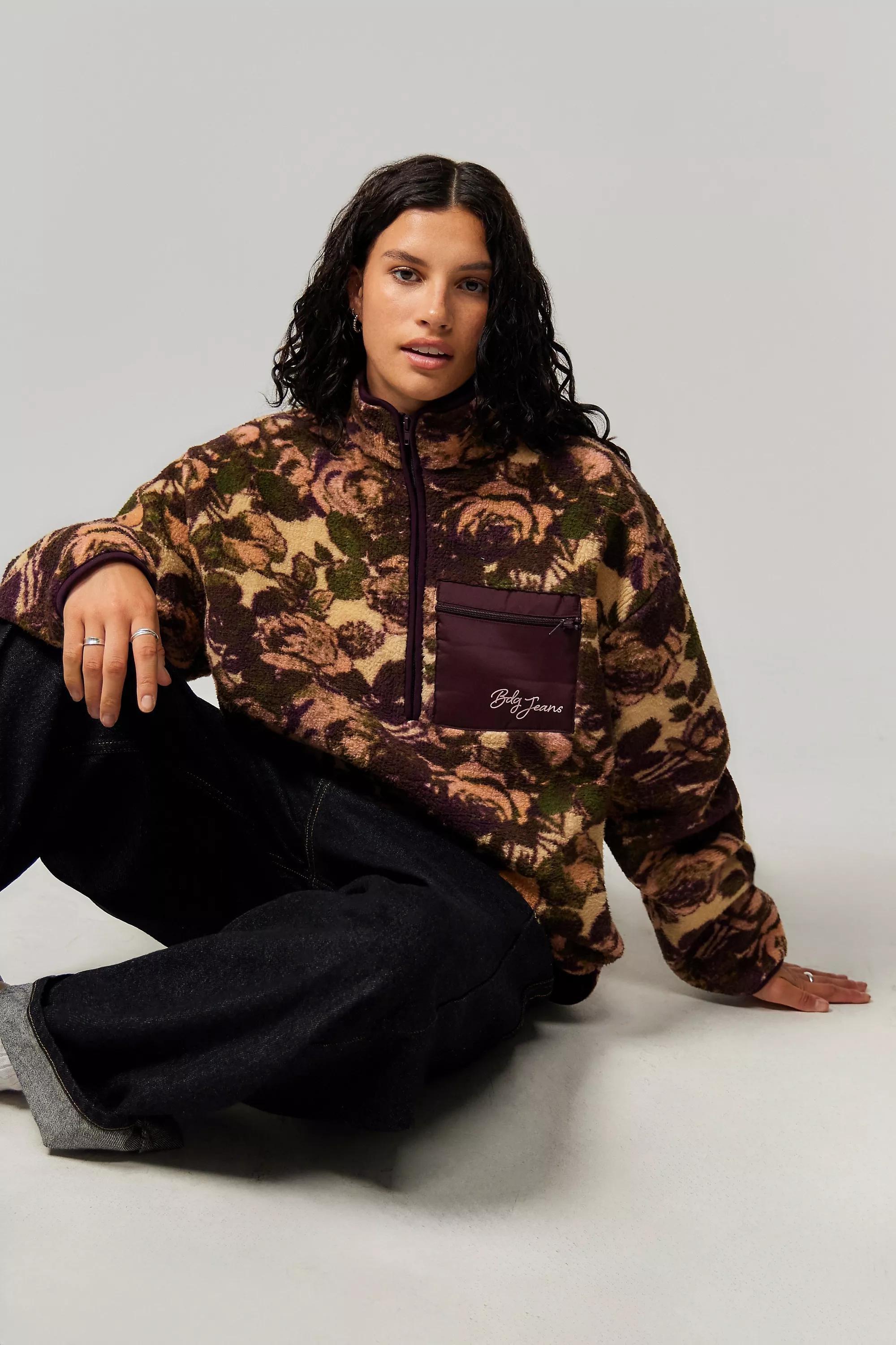 Multicolour UO Floral Fleece, , large image number 0