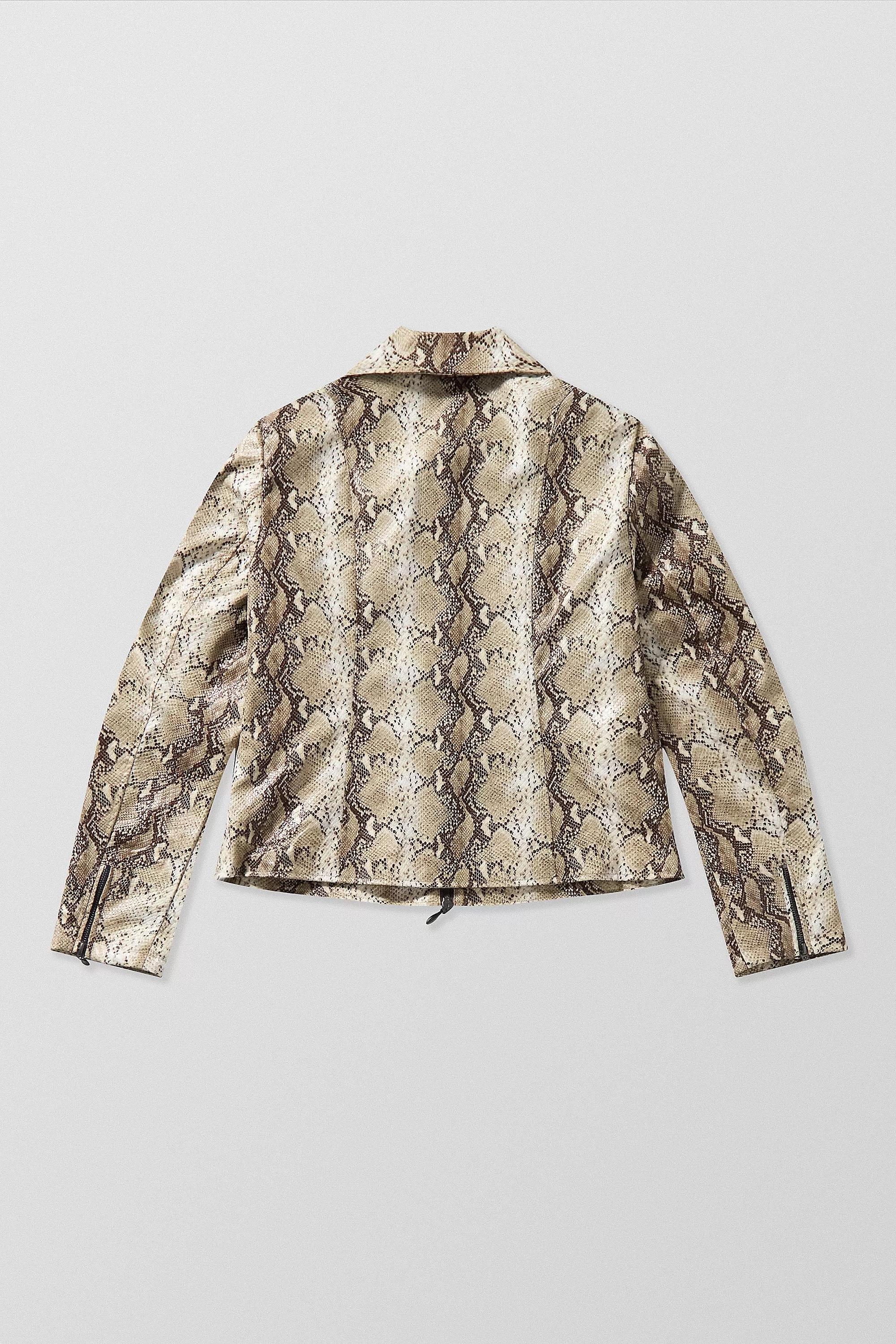 Multicolour Silence + Noise Snake Print Jacket, , large image number 5