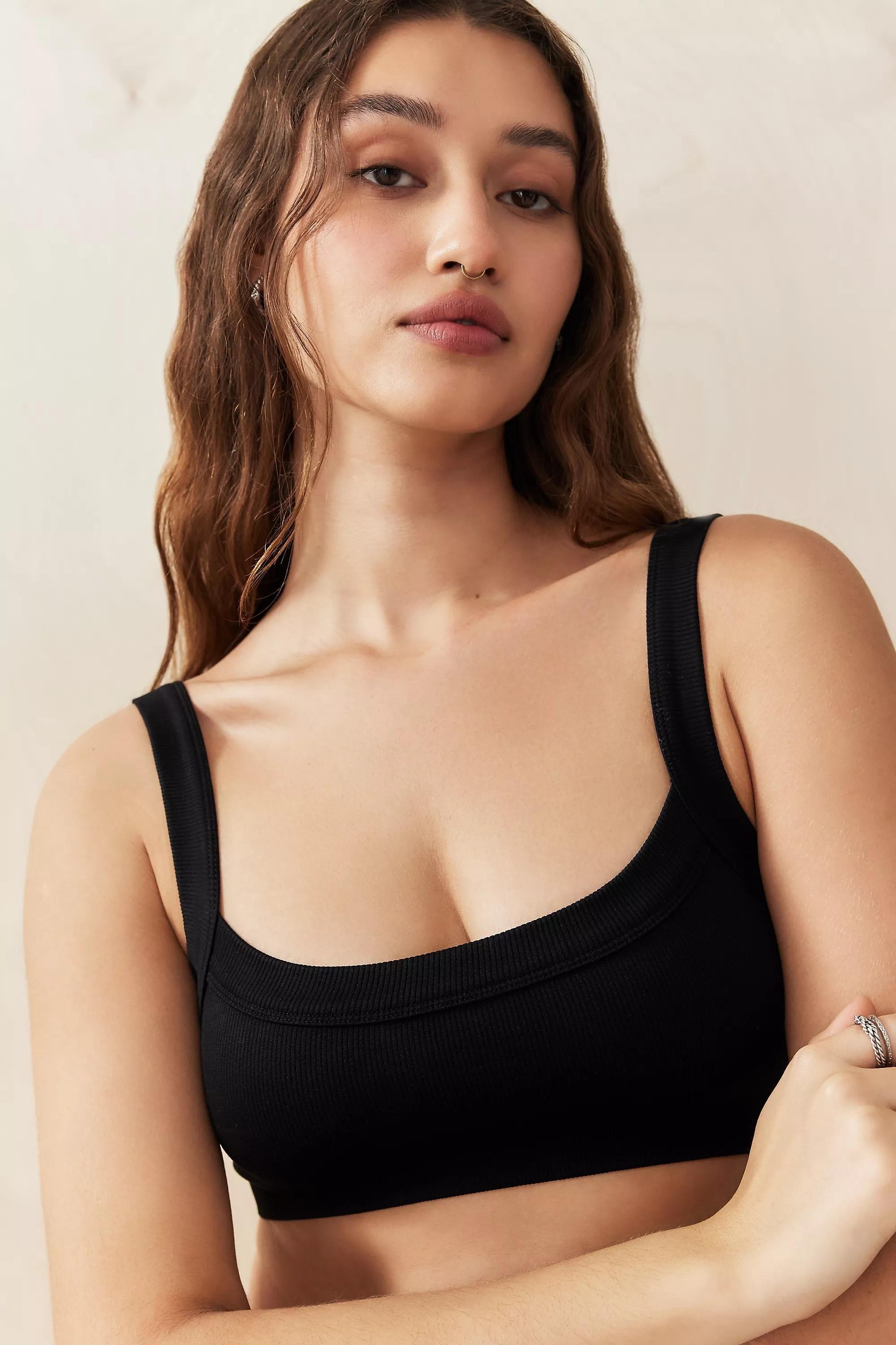Black Out From Under Seamless Ribbed Bralette, , large image number 1