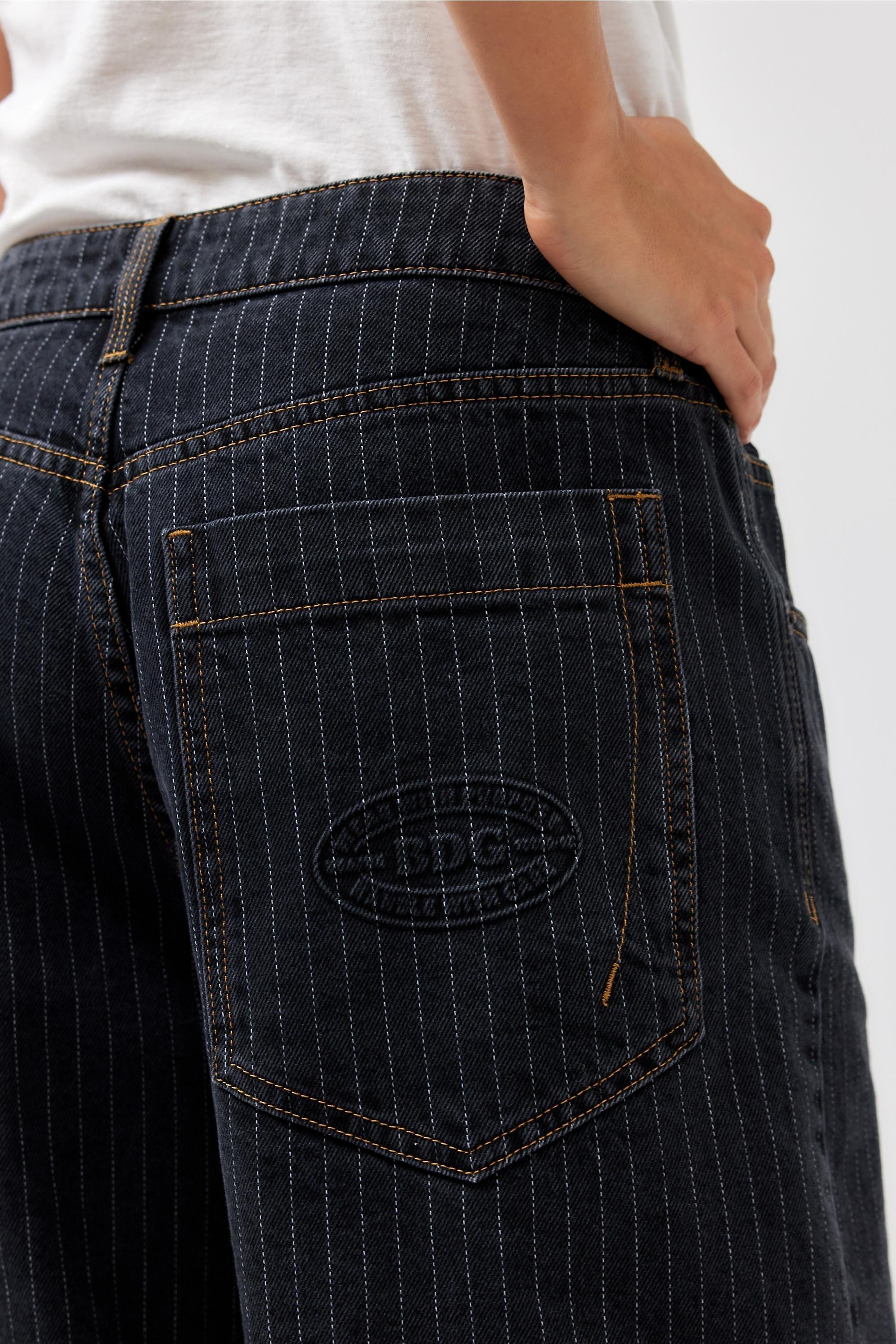 Black Bdg Jaya Stripe Black Jeans, , large image number 0