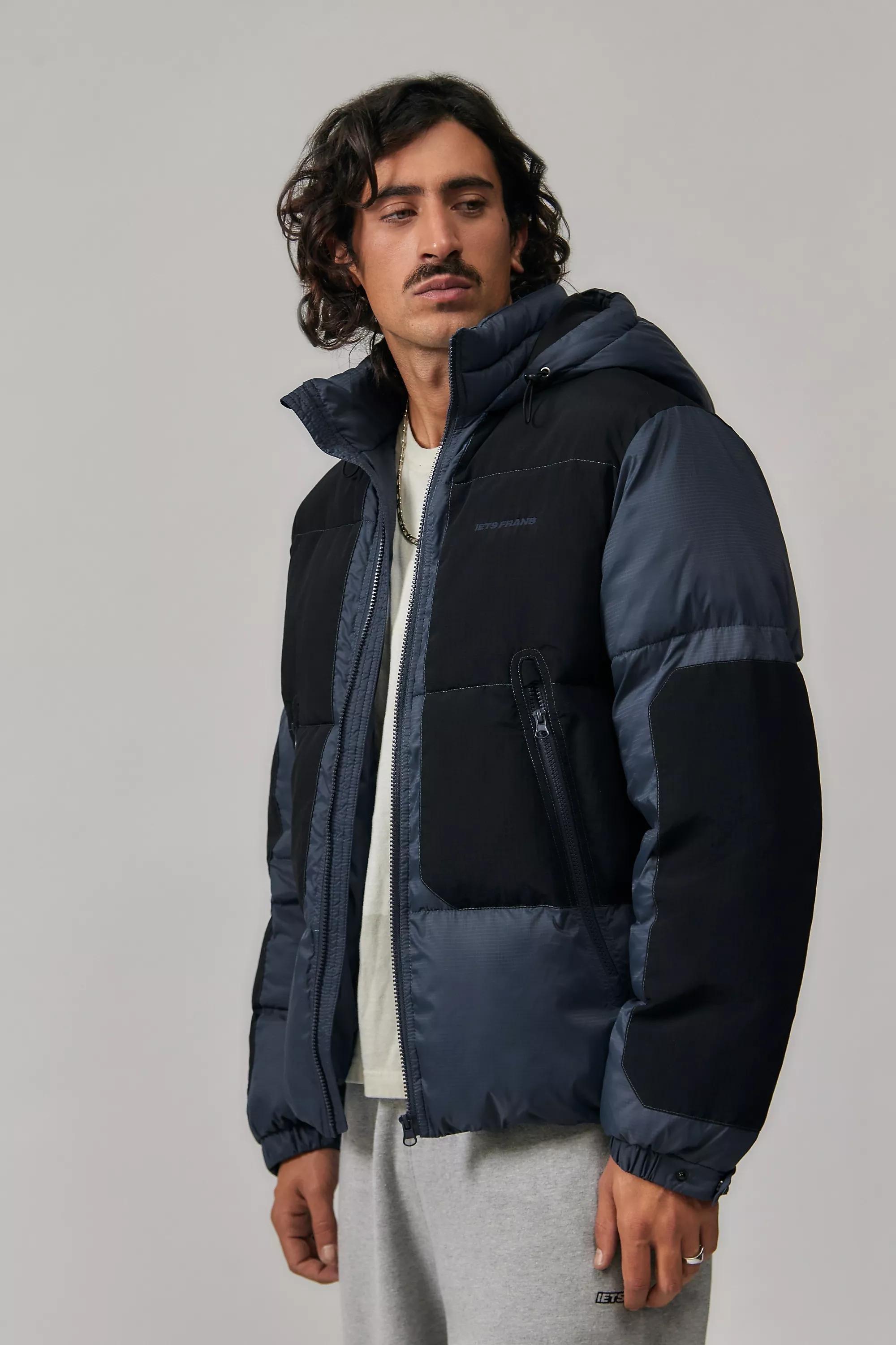 Black Iets Frans... Panelled Mountain Puffer Jacket, , large image number 0