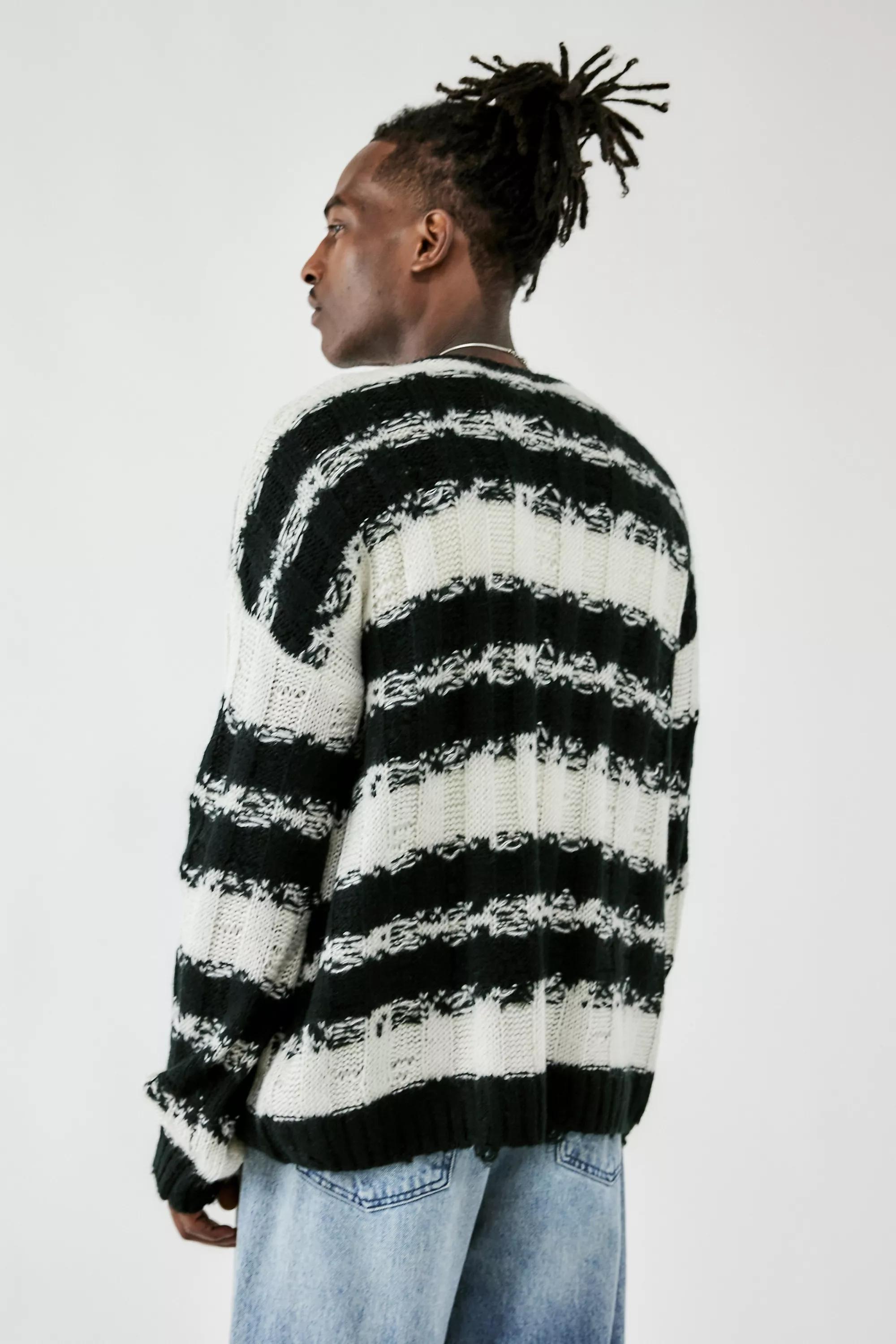 Black Bdg Thrash Knit Jumper, , large image number 3