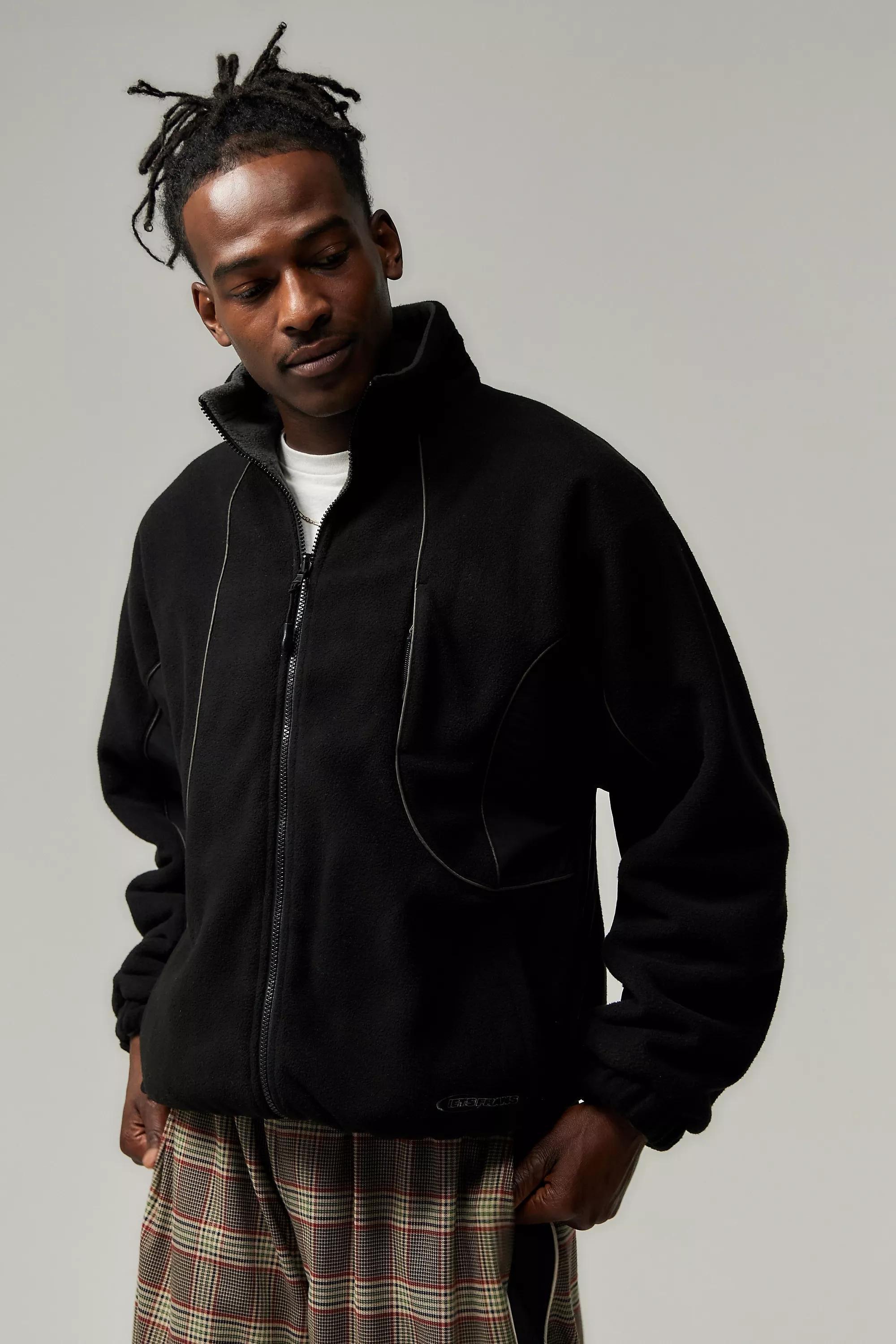 Black Iets Frans... Pascal Reversible Panel Fleece Jacket, , large image number 3