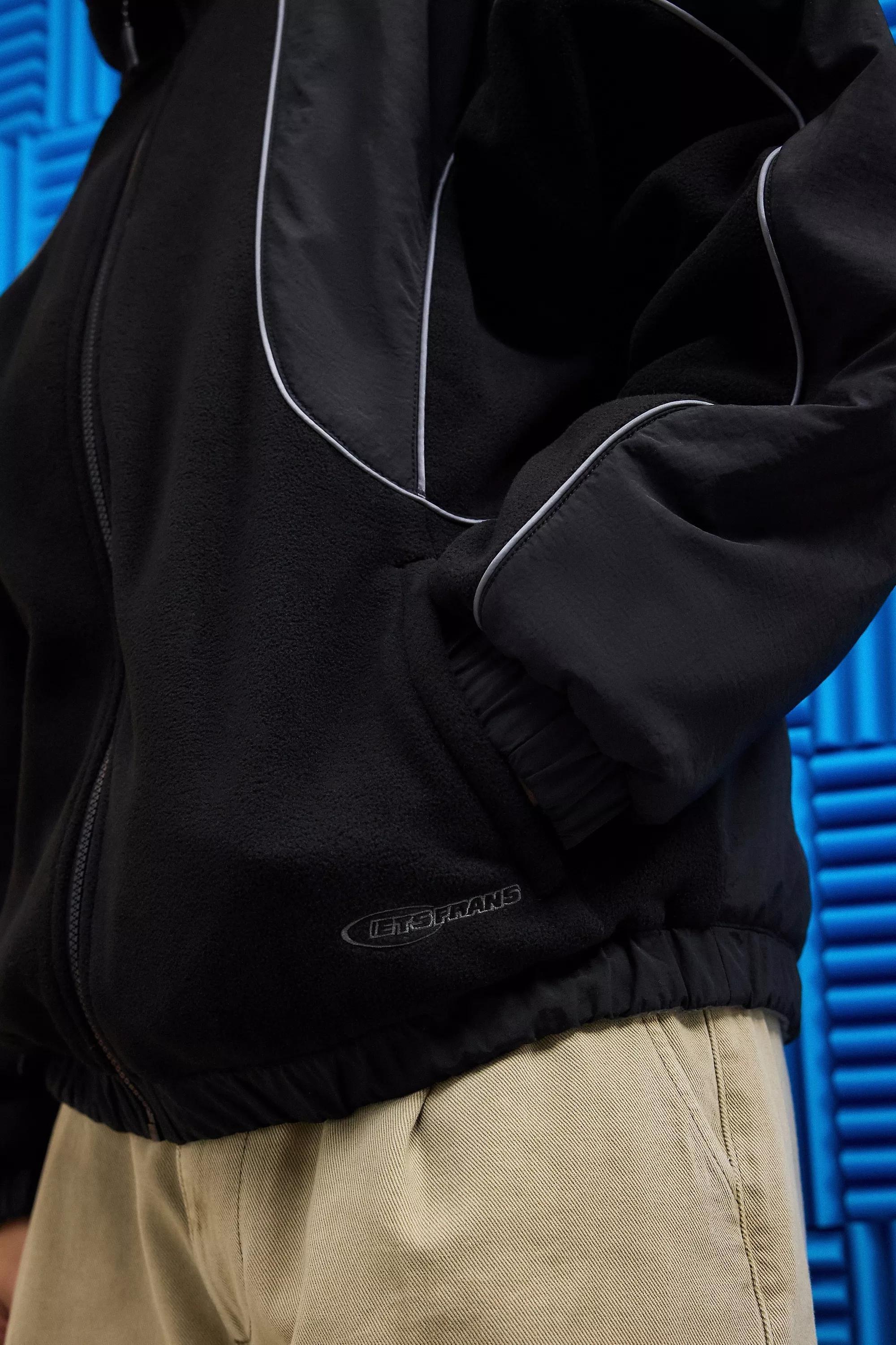 Black Iets Frans... Pascal Reversible Panel Fleece Jacket, , large image number 3