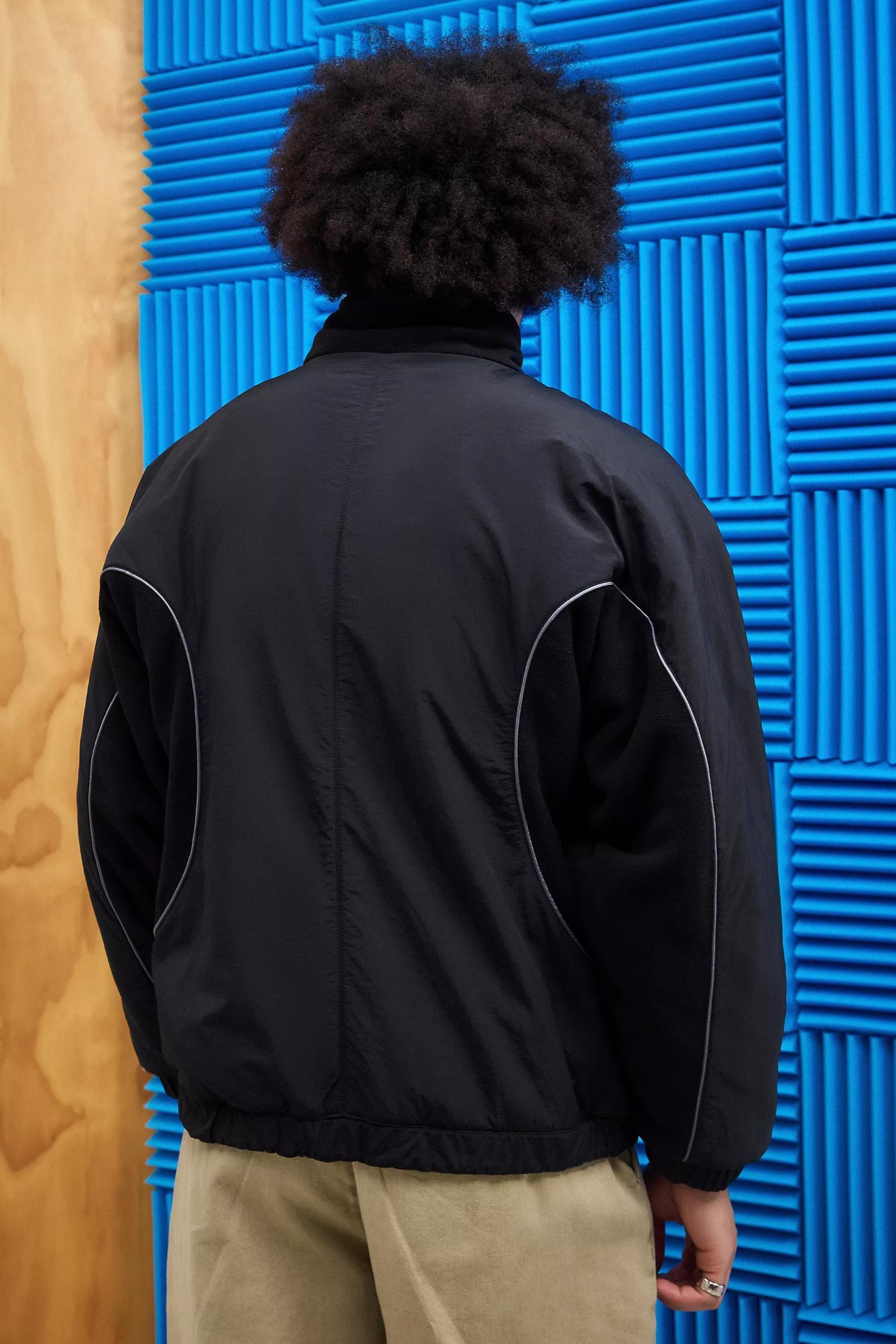 Black Iets Frans... Pascal Reversible Panel Fleece Jacket, , large image number 5
