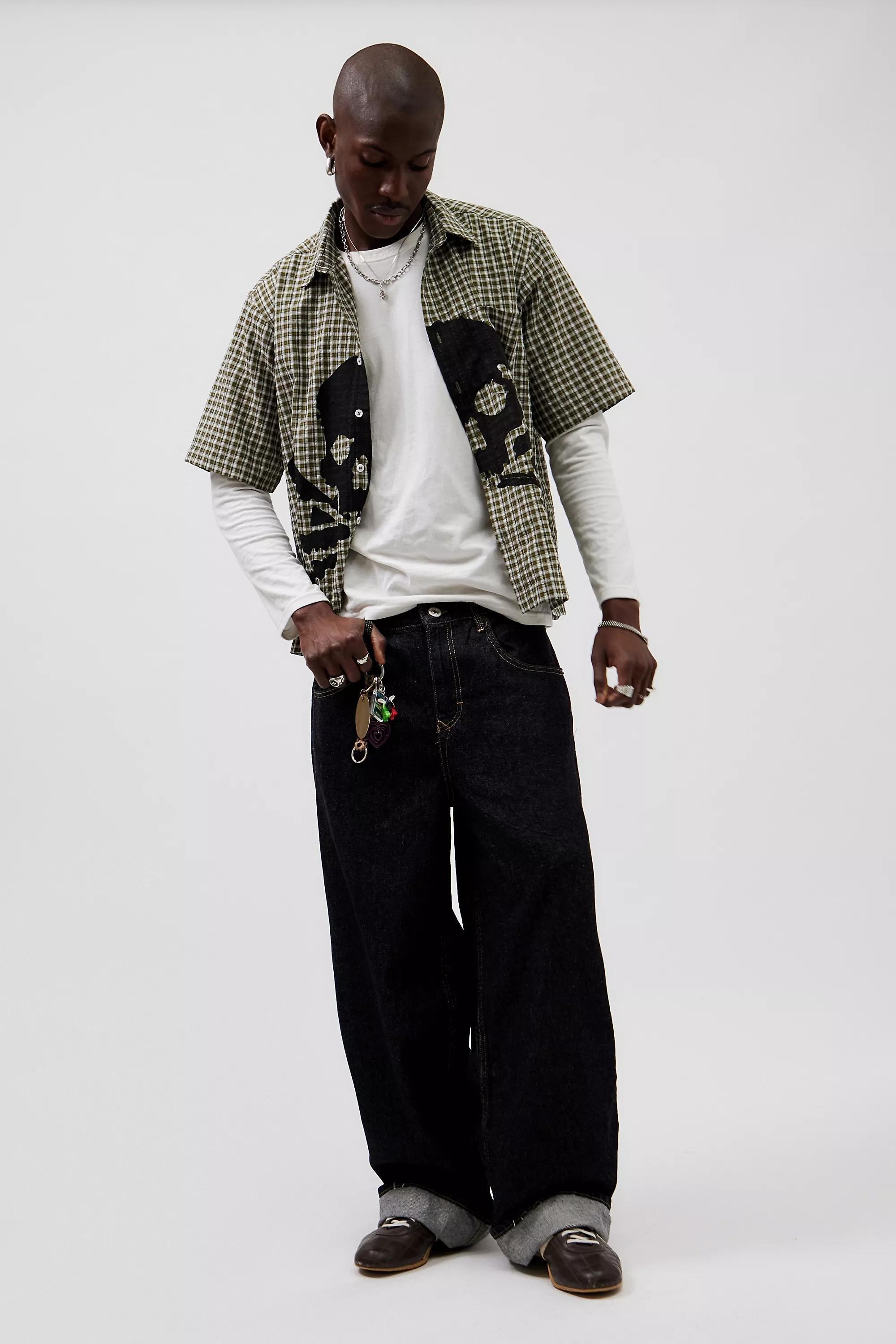 Black Bdg Jaya Baggy Jeans, , large image number 4