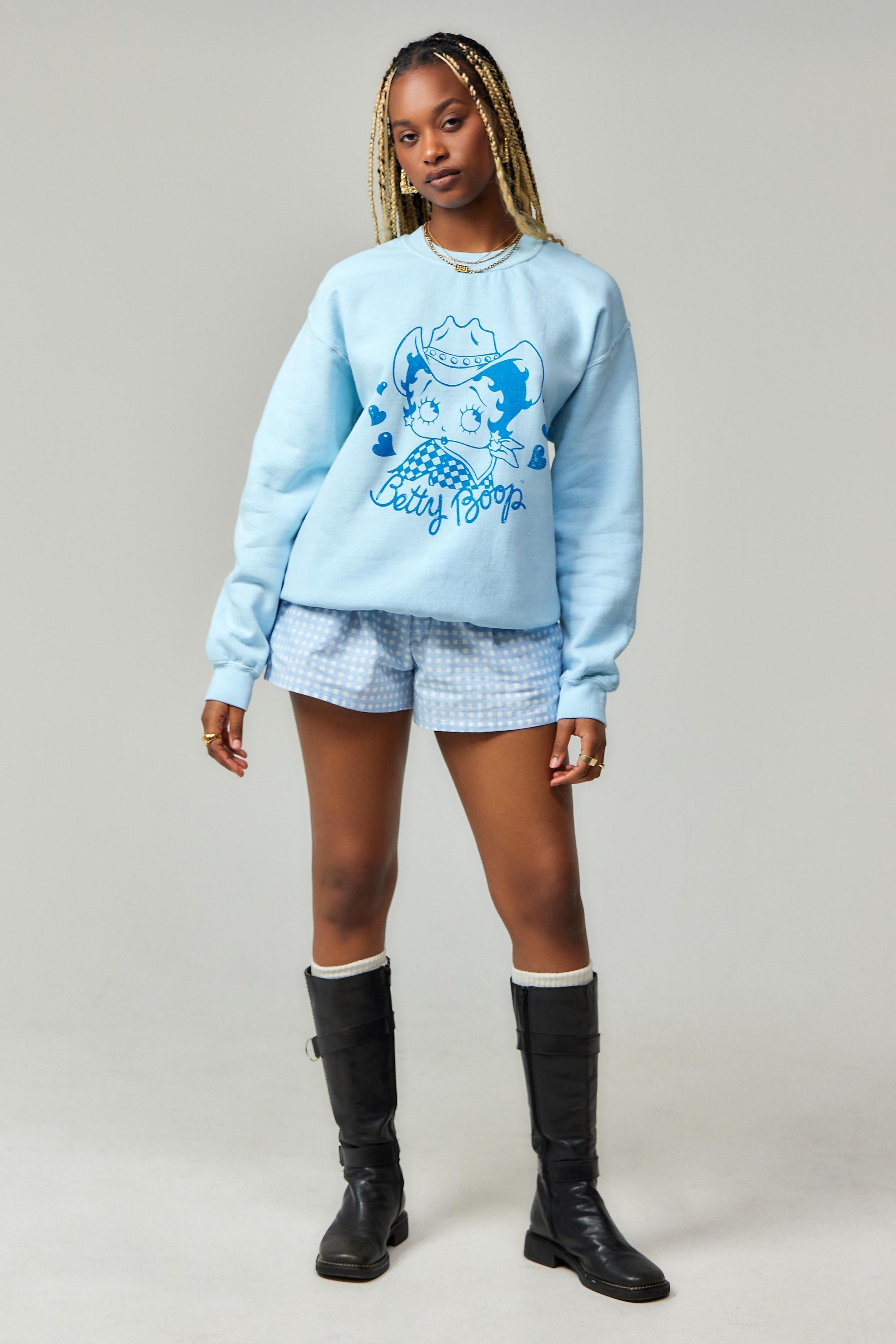 Blue Uo Betty Boop Sweatshirt, , large image number 2