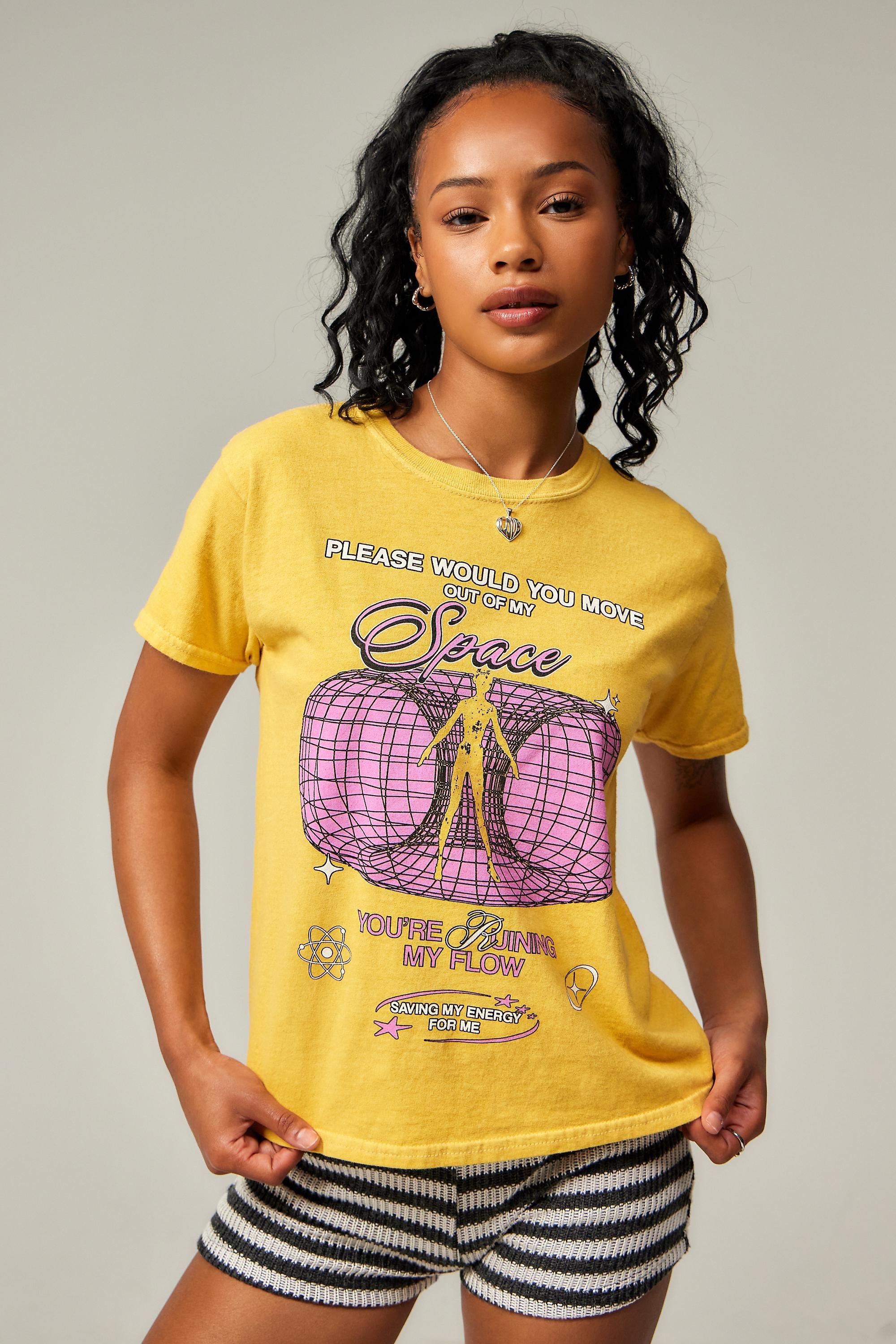 Yellow Uo Outer Space T-Shirt, , large image number 0