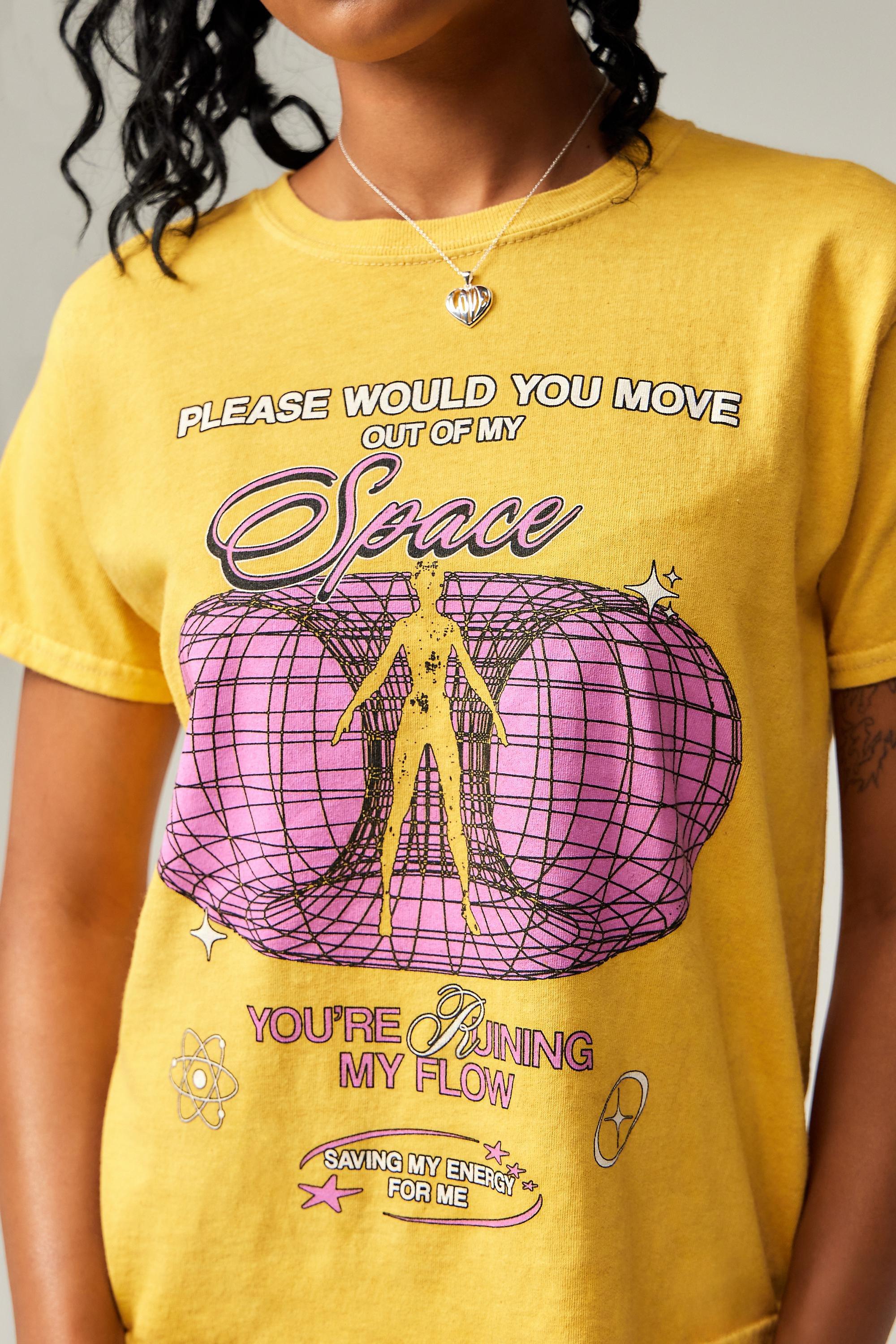 Yellow Uo Outer Space T-Shirt, , large image number 2