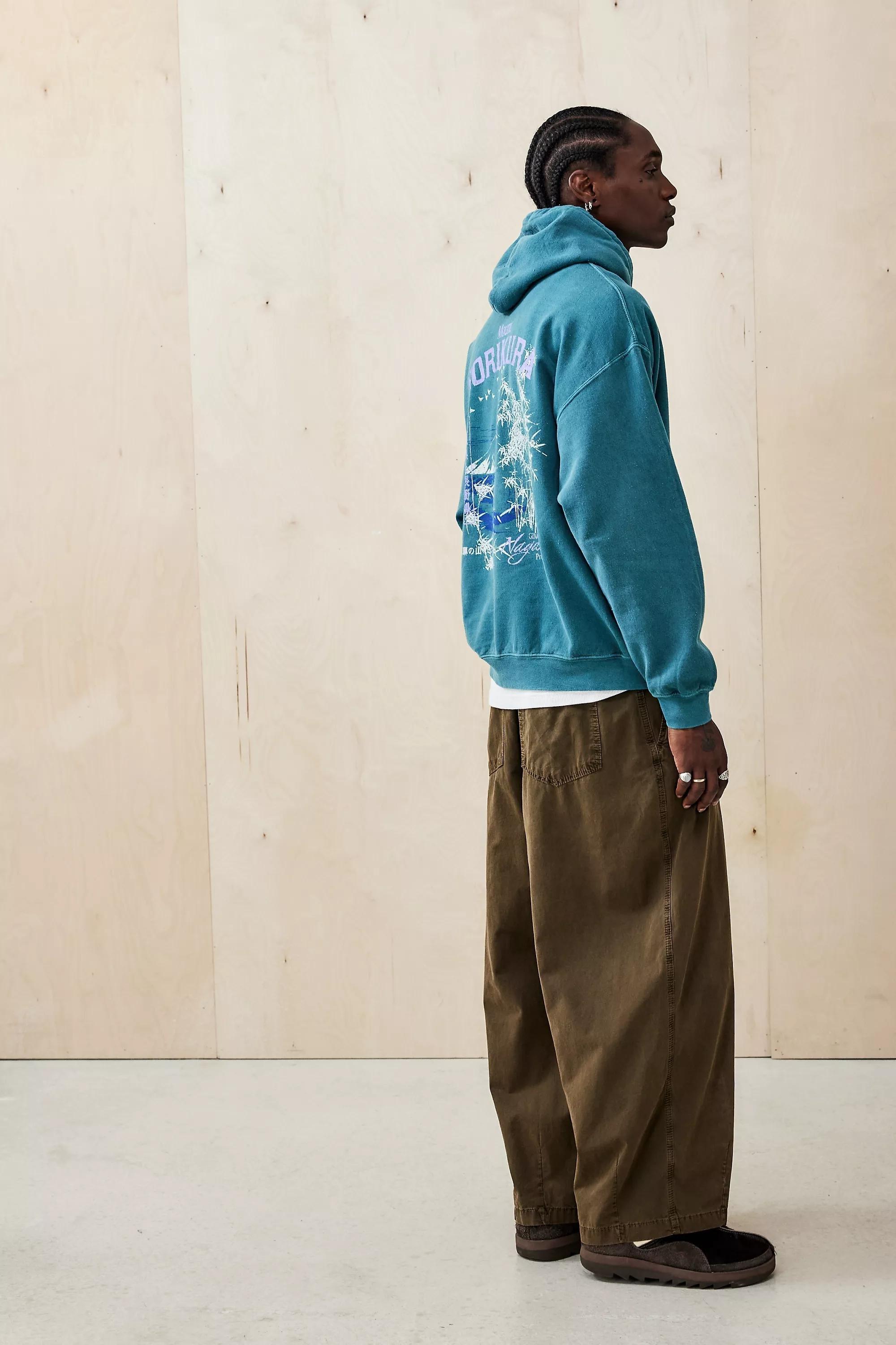 Blue Uo Teal Norikuri Hoodie, , large image number 2
