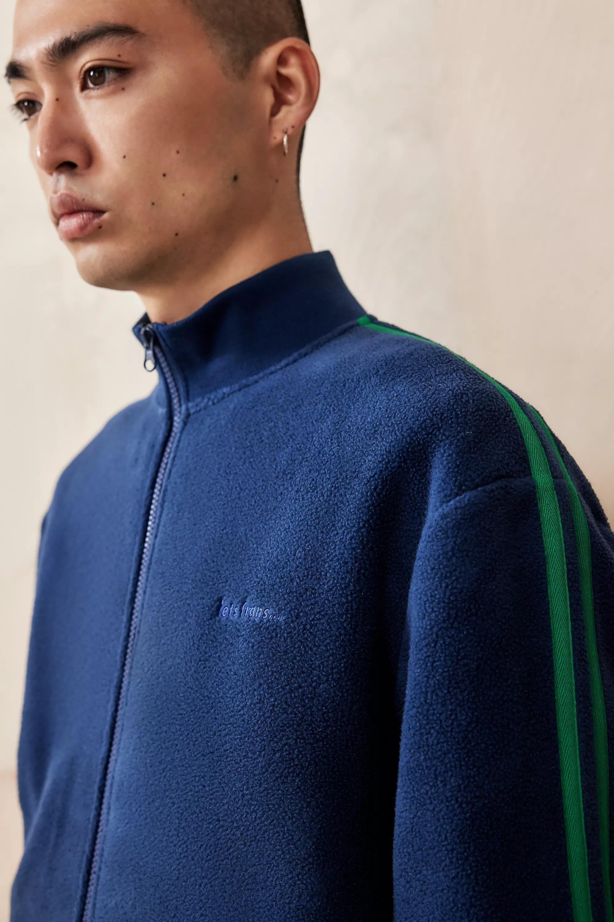 Navy Iets Frans... Taped Fleece Track Top, , large image number 0