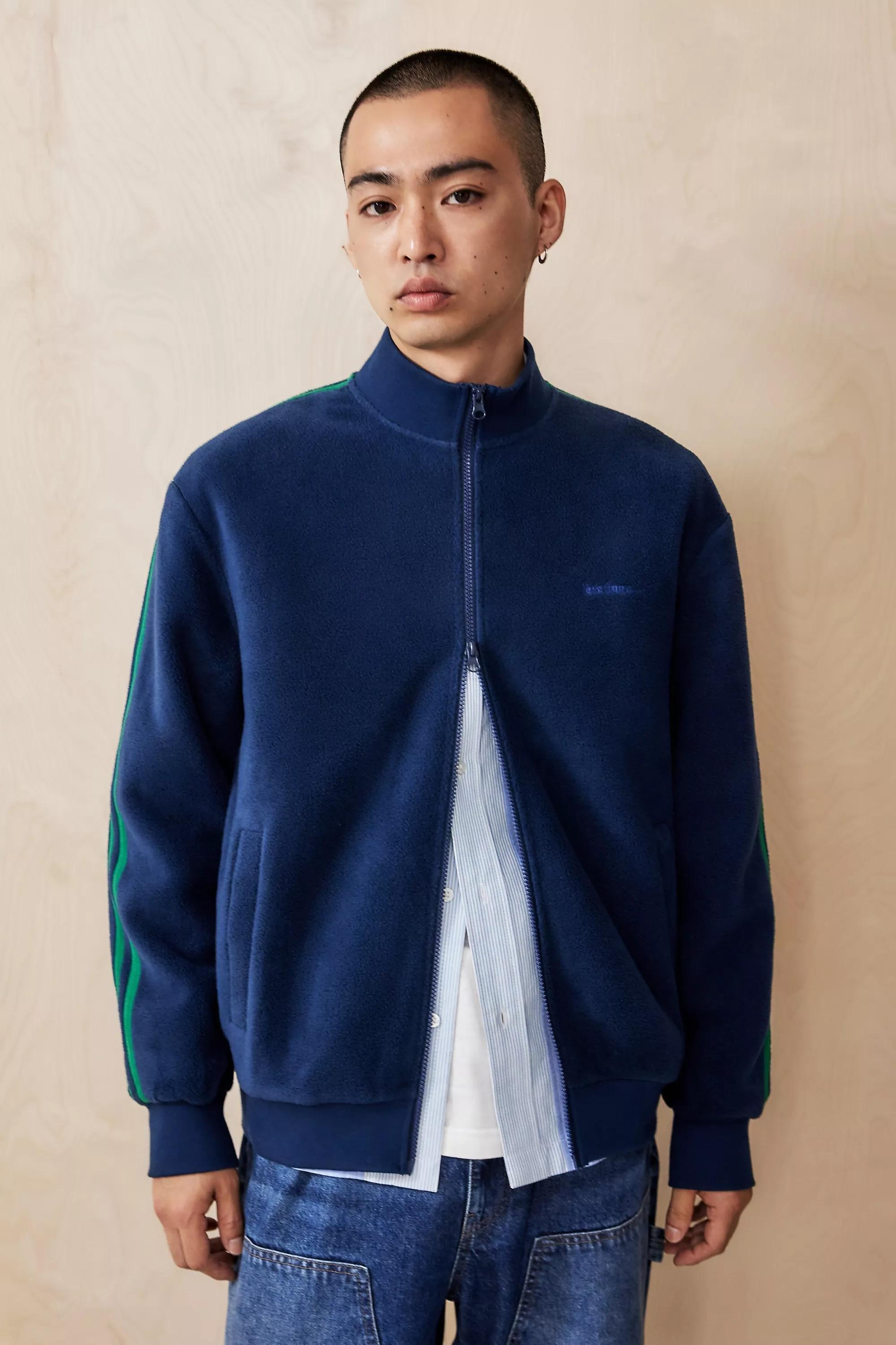 Navy Iets Frans... Taped Fleece Track Top, , large image number 1
