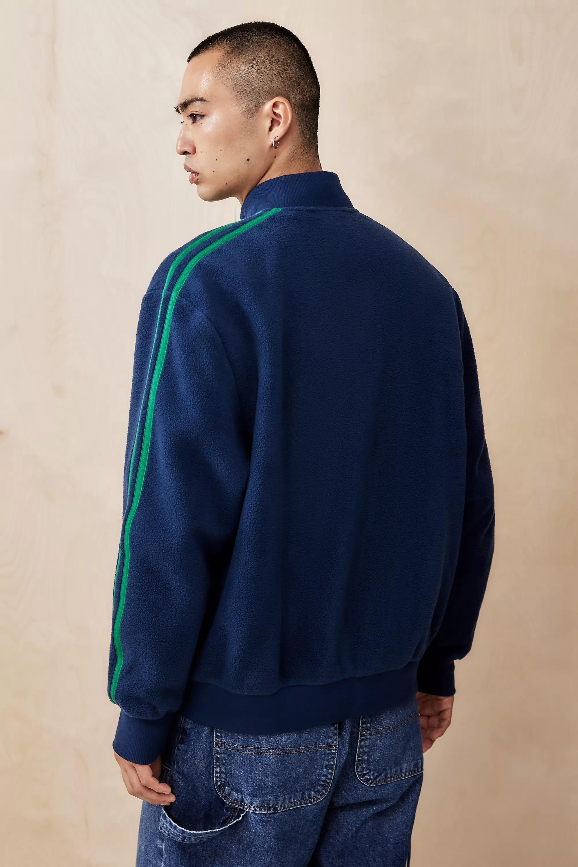Navy Iets Frans... Taped Fleece Track Top, , large image number 3