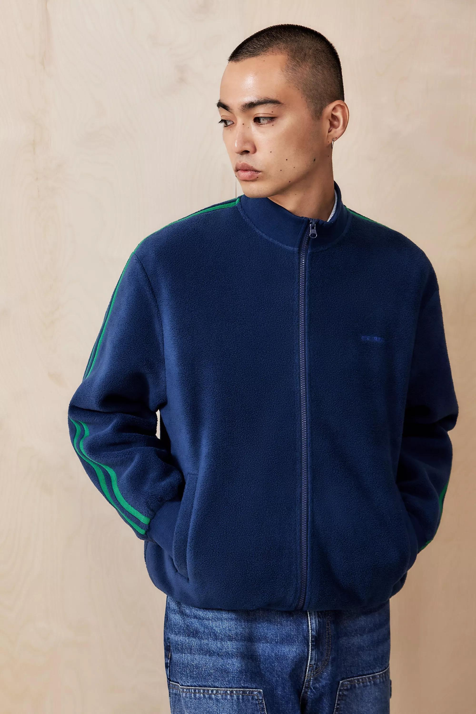 Navy Iets Frans... Taped Fleece Track Top, , large image number 4