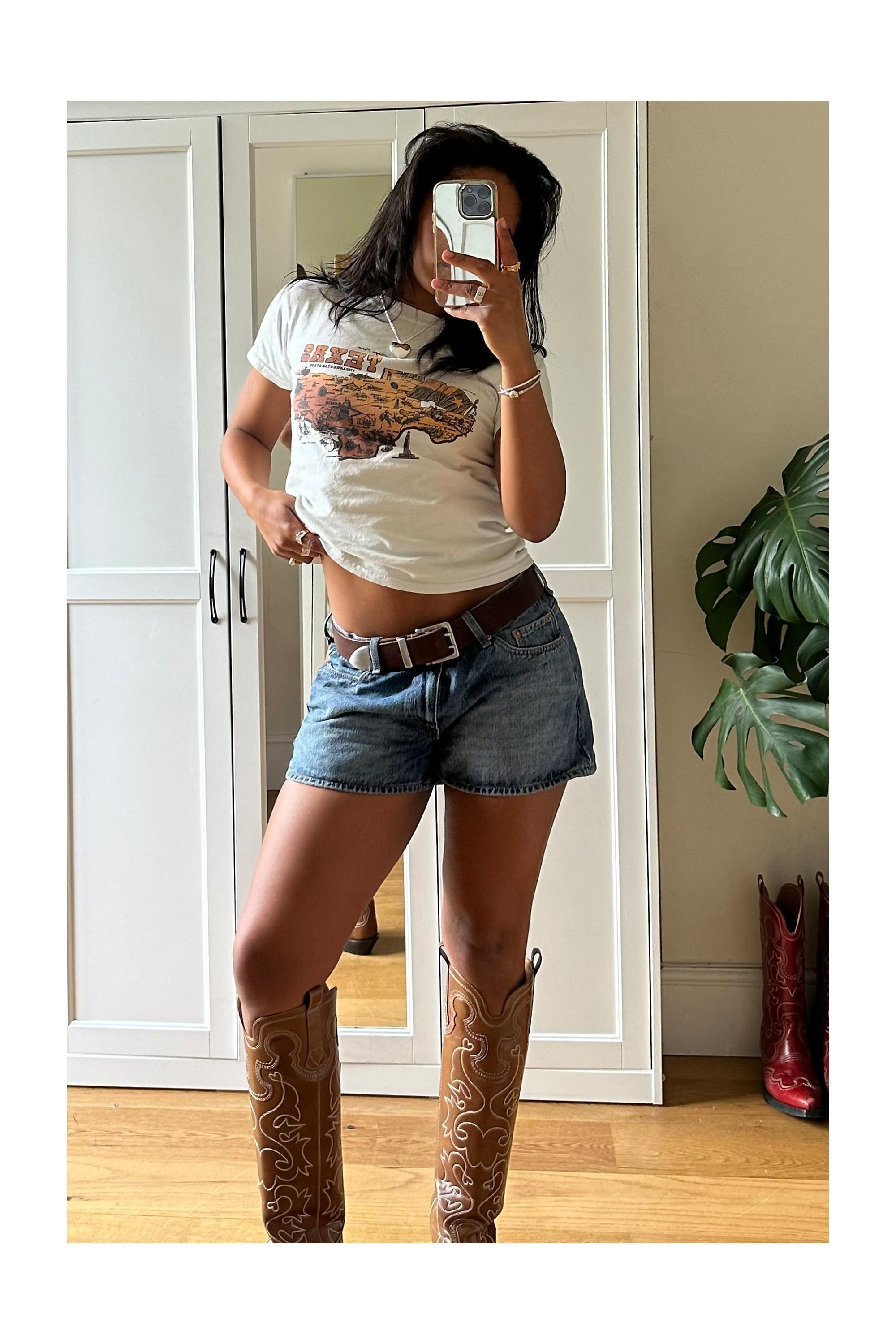 White Uo Texas Souvenir T-Shirt, , large image number 1