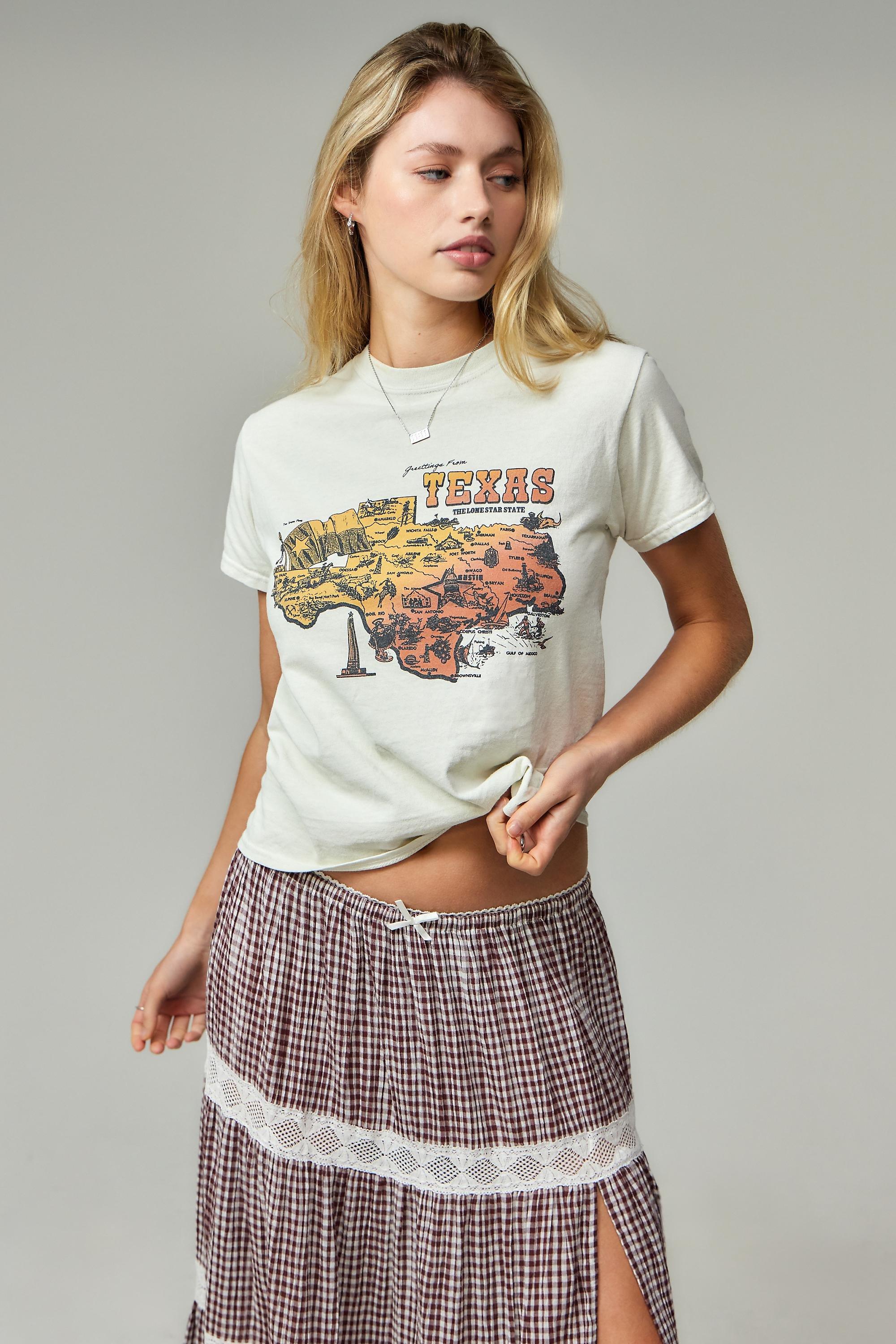 White Uo Texas Souvenir T-Shirt, , large image number 2