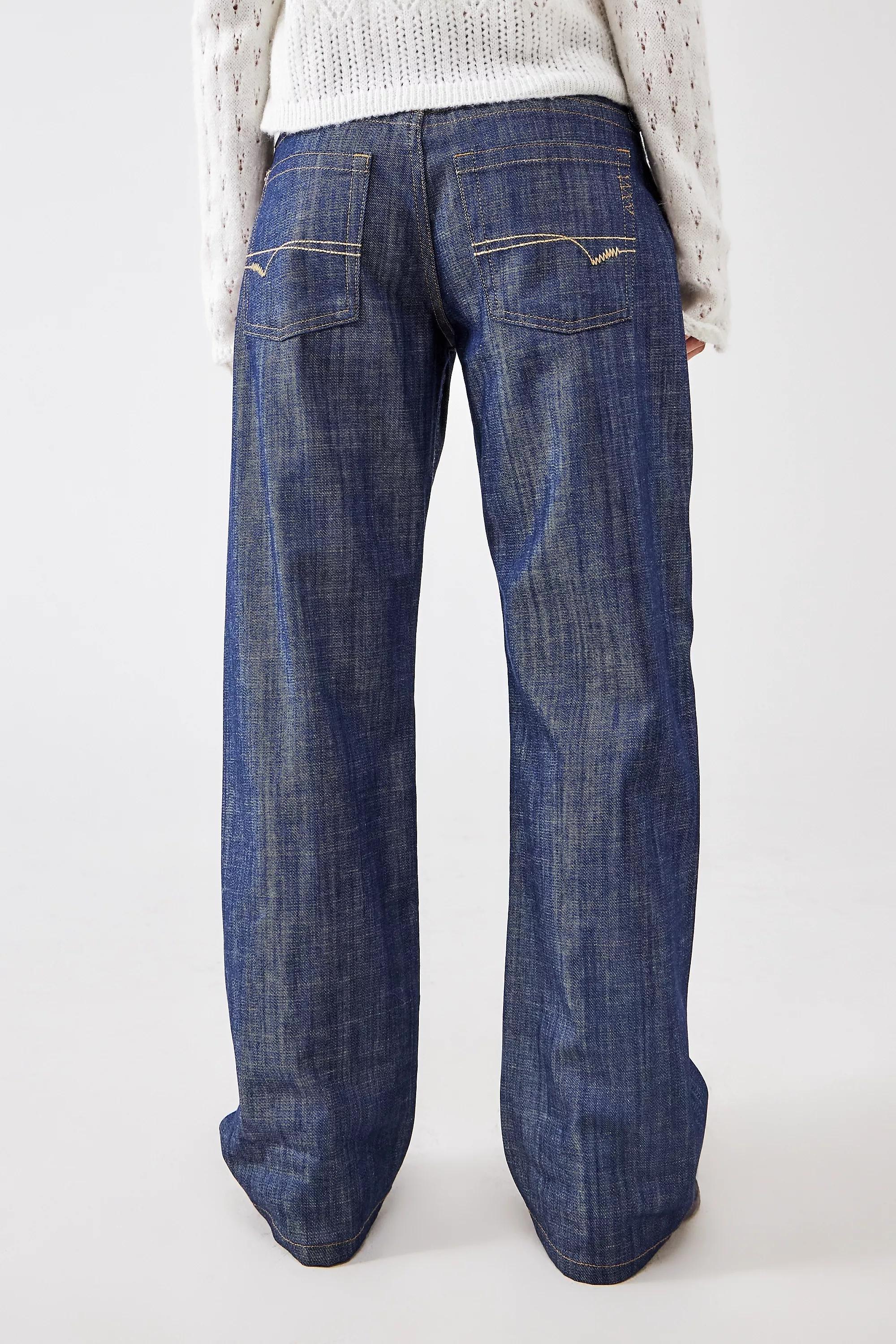 Blue Bdg Kayla Lowrider Raw Jeans, , large image number 2