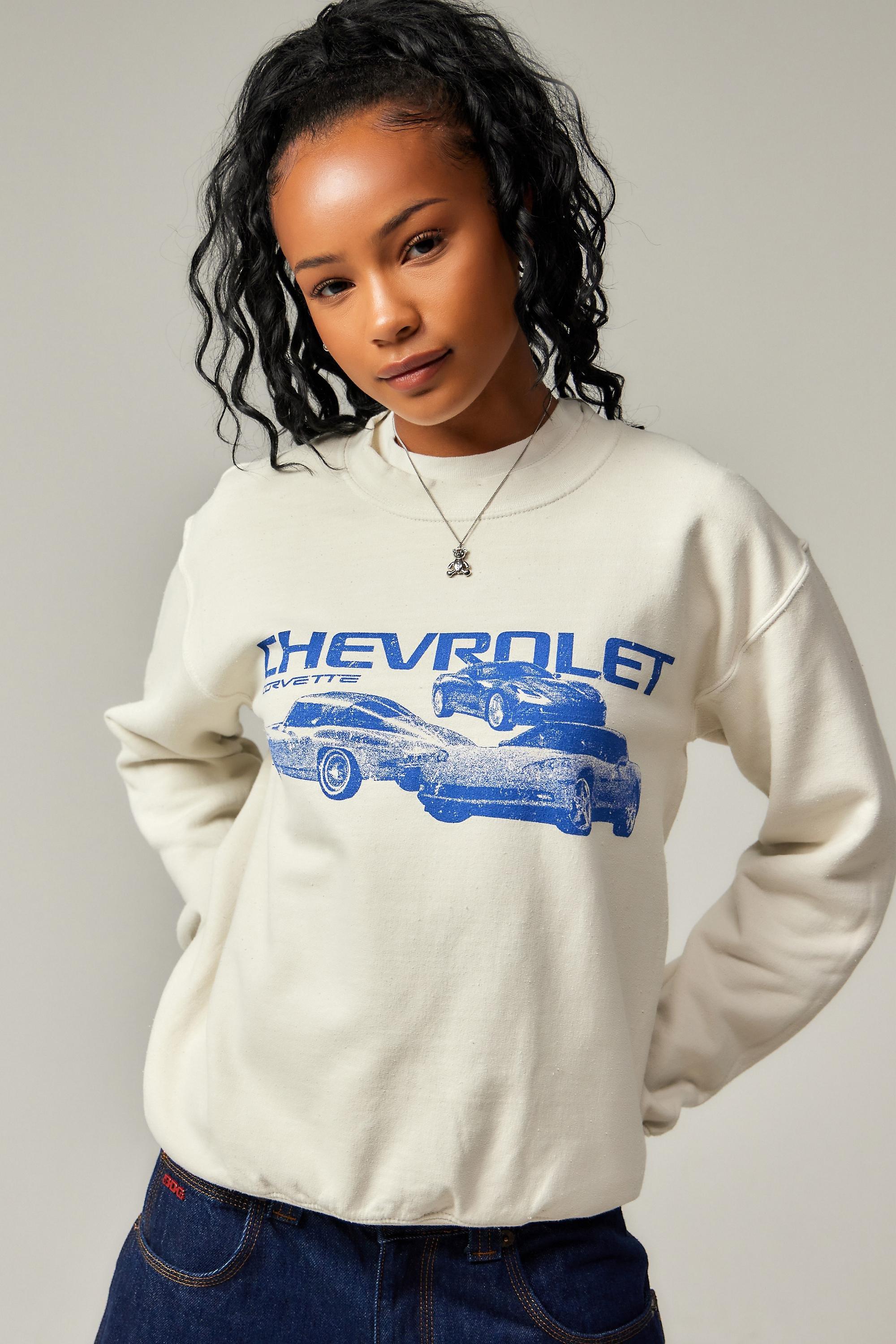 Cream UO Chevrolet Sweatshirt, , large image number 0