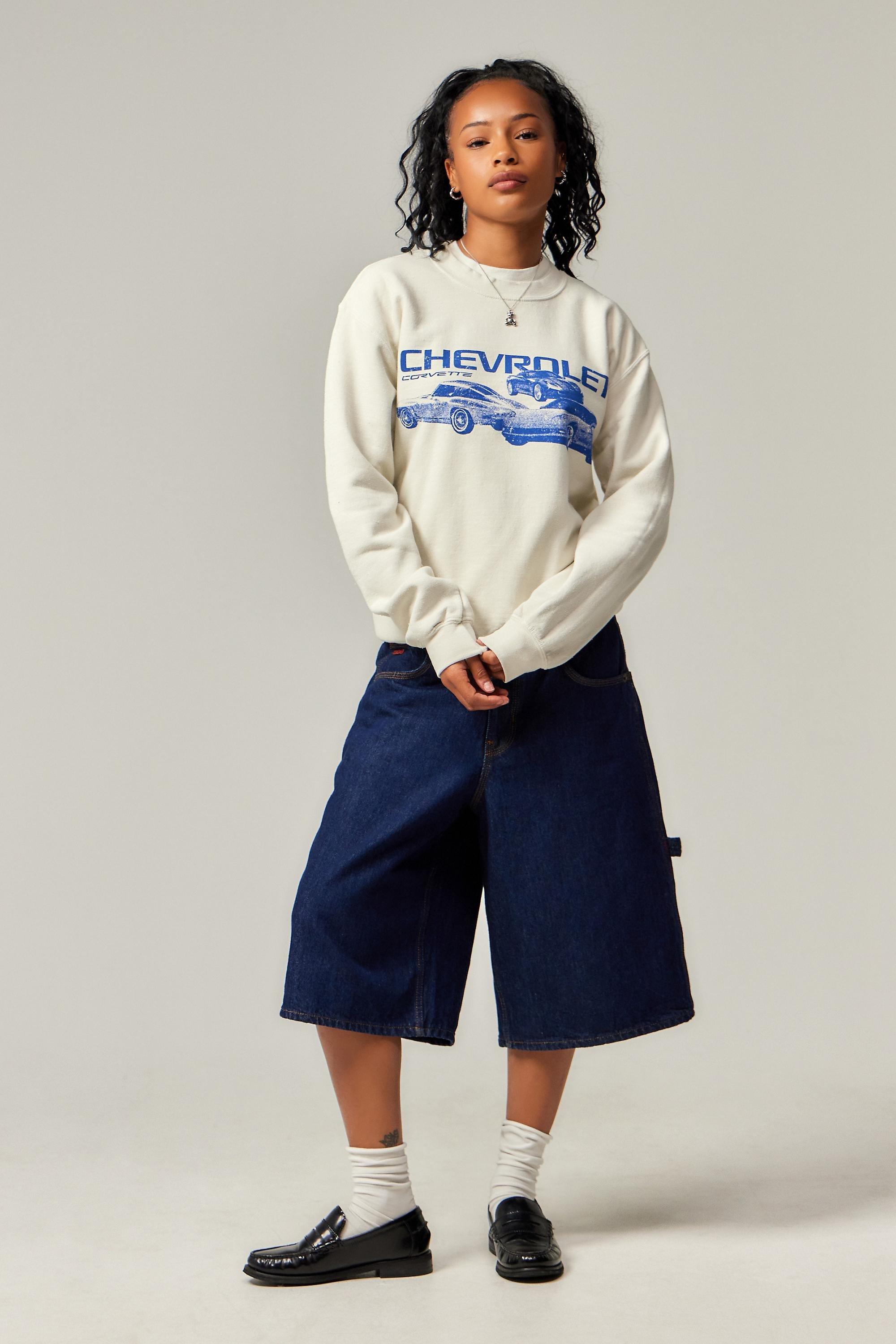 Cream UO Chevrolet Sweatshirt, , large image number 1